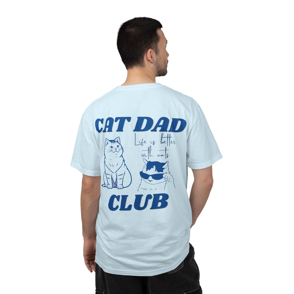 Cat Dad Shirt, Cat Dad Tee, Comfort Colors® Cat Dad Club TShirt, Back Design Tee Funny Cat Shirt, Cat Lover, New Cat Dad Shirt, Pet Parent