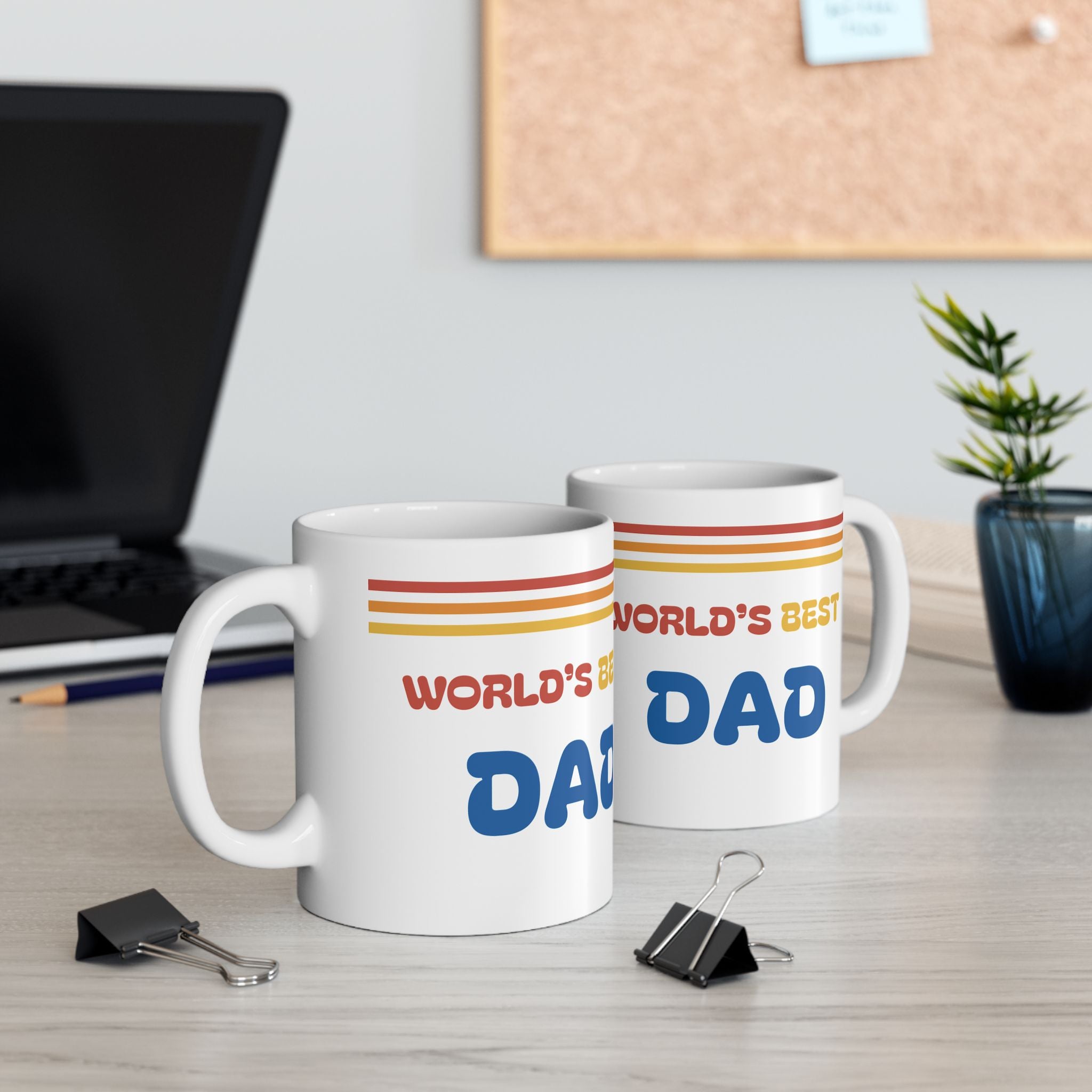 World’s Best Dad Mug | Retro 70s Father’s Day Gift | Vintage Dad Coffee Cup | New Dad gift | First Father's Day Gift | Unique Father's Day