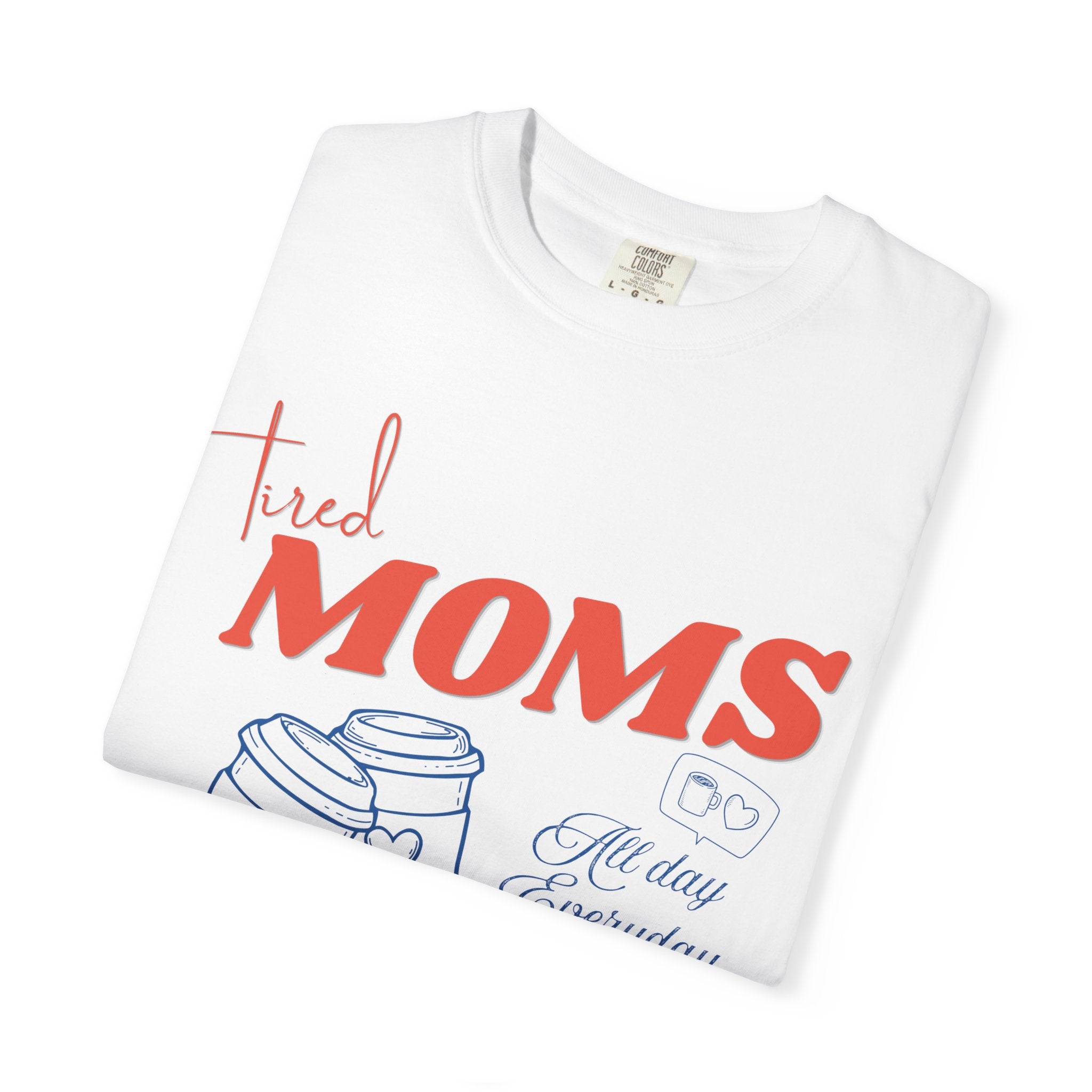 Tired Moms Coffee Club Shirt, Mom Life T-shirt, Coffee Lover Gift, Caffeinated Mama Tee, Iced Coffee Lover