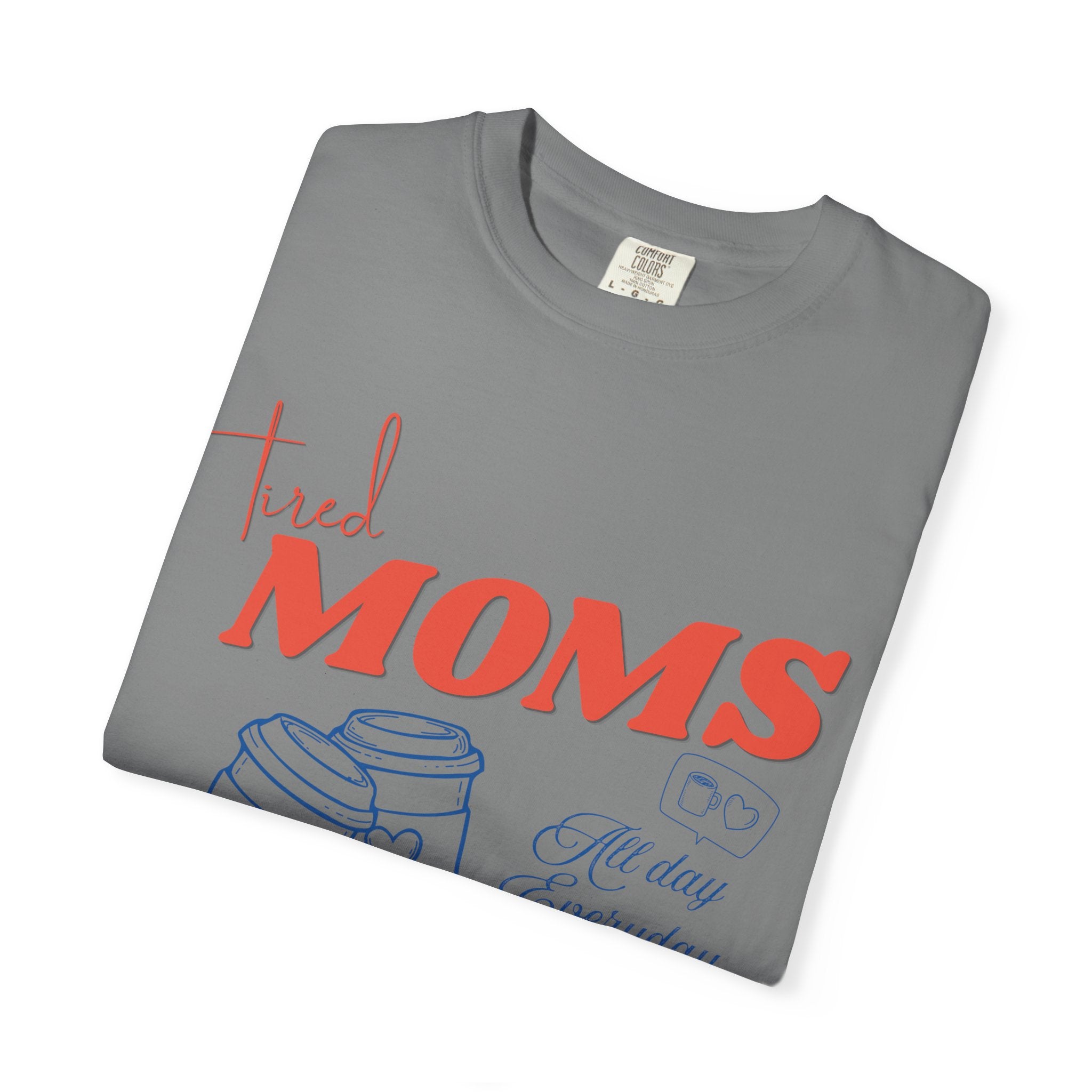 Tired Moms Coffee Club Shirt, Mom Life T-shirt, Coffee Lover Gift, Caffeinated Mama Tee, Iced Coffee Lover