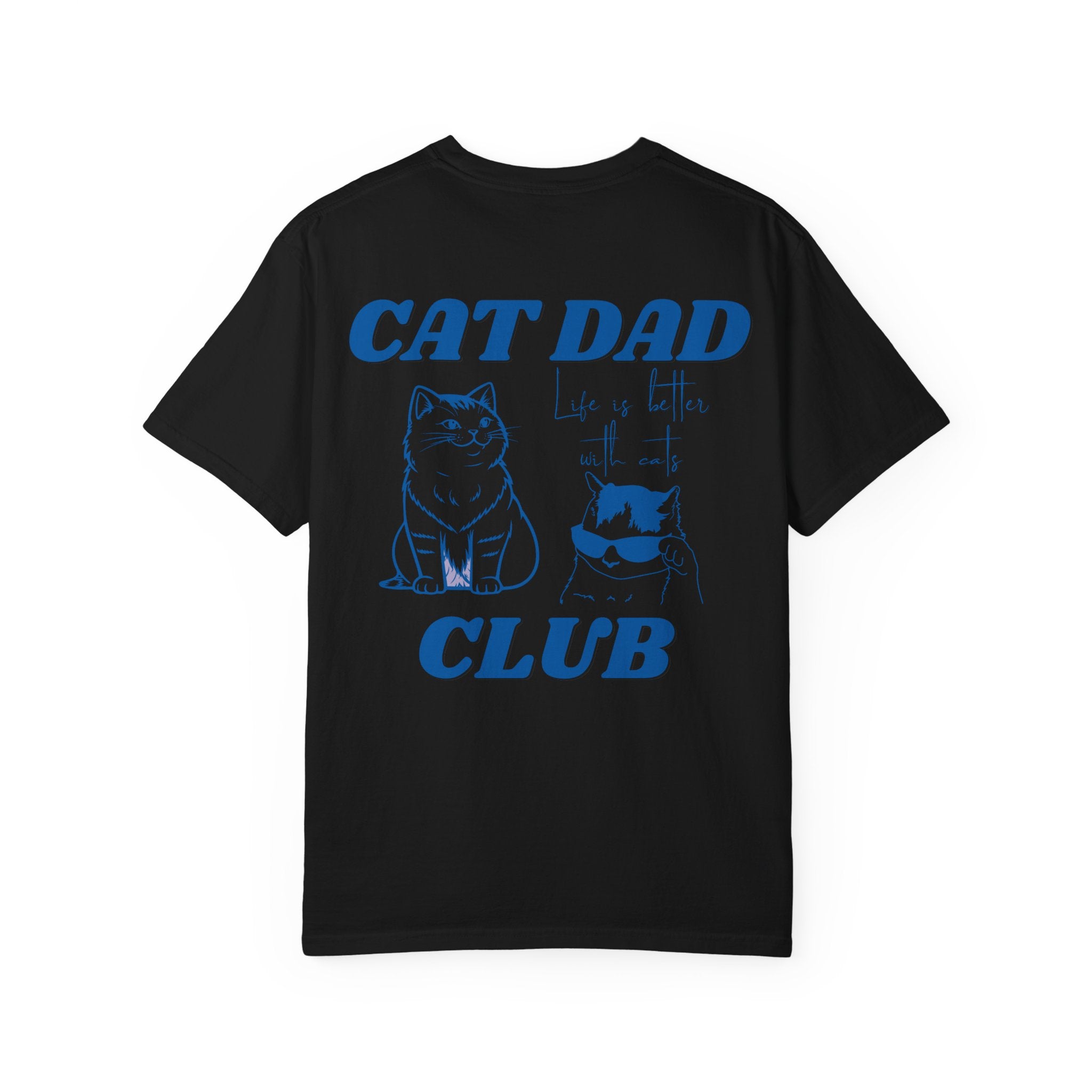 Cat Dad Shirt, Cat Dad Tee, Comfort Colors® Cat Dad Club TShirt, Back Design Tee Funny Cat Shirt, Cat Lover, New Cat Dad Shirt, Pet Parent
