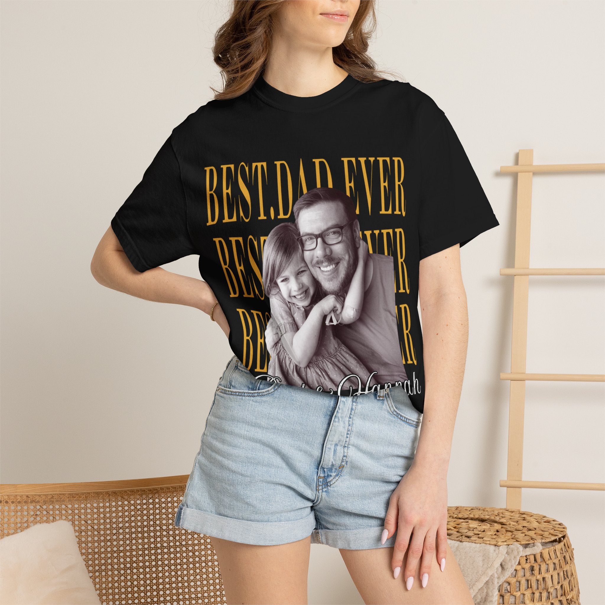 Custom Photo Dad Shirt, Personalized Dad Picture Shirt, Funny shirt for dad, Fathers day shirt, Best Dad Ever Photo Tee, aI146e3b