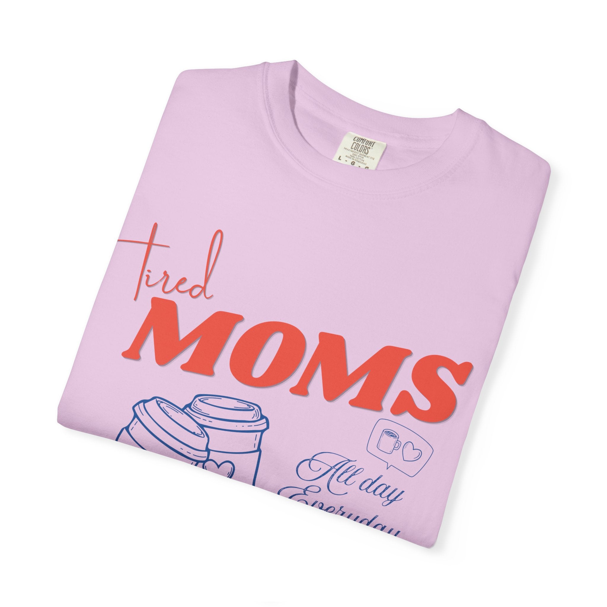 Tired Moms Coffee Club Shirt, Mom Life T-shirt, Coffee Lover Gift, Caffeinated Mama Tee, Iced Coffee Lover