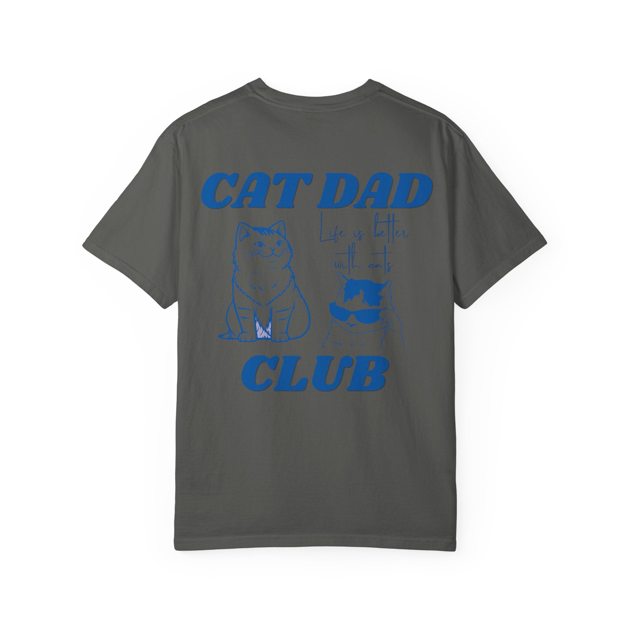Cat Dad Shirt, Cat Dad Tee, Comfort Colors® Cat Dad Club TShirt, Back Design Tee Funny Cat Shirt, Cat Lover, New Cat Dad Shirt, Pet Parent