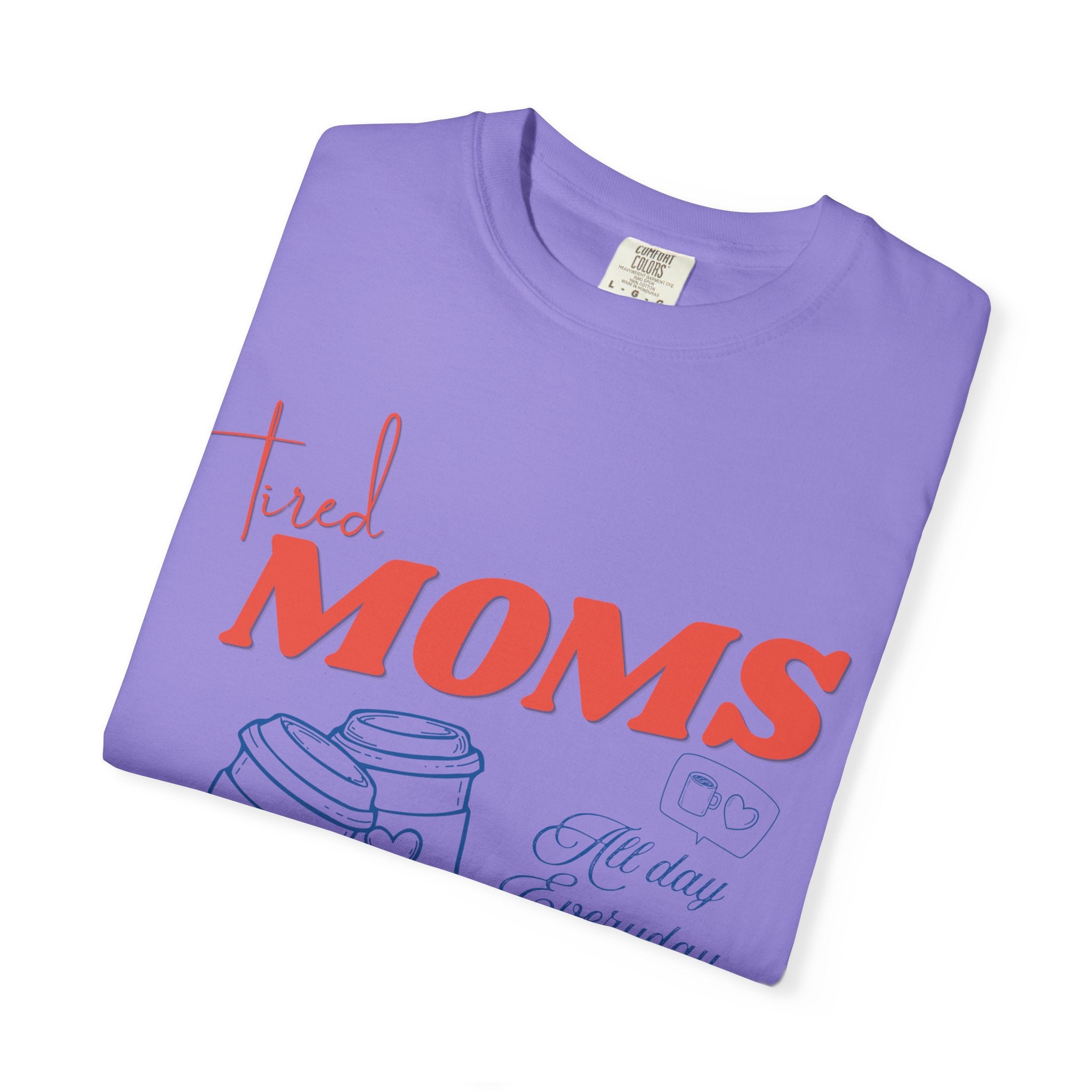 Tired Moms Coffee Club Shirt, Mom Life T-shirt, Coffee Lover Gift, Caffeinated Mama Tee, Iced Coffee Lover
