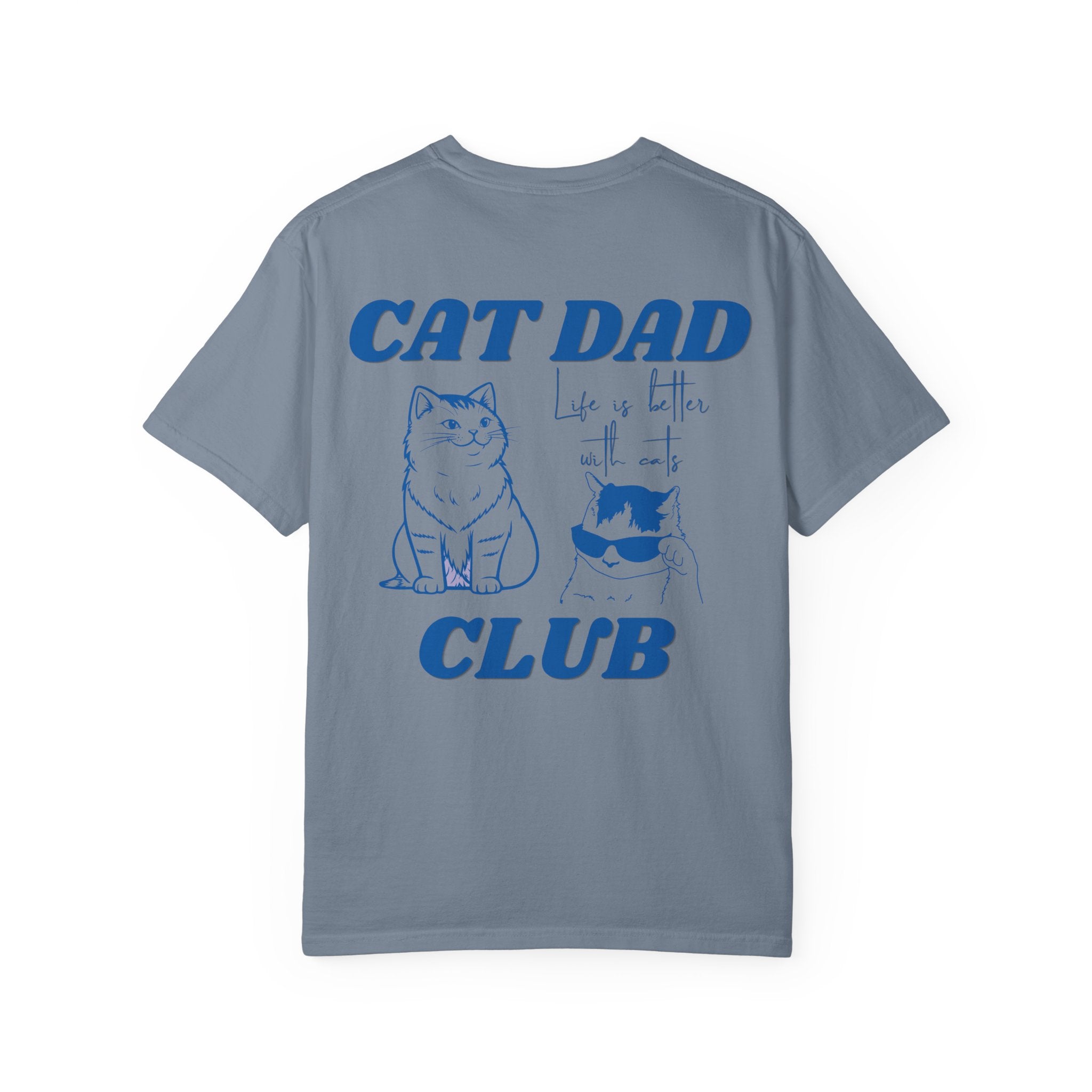 Cat Dad Shirt, Cat Dad Tee, Comfort Colors® Cat Dad Club TShirt, Back Design Tee Funny Cat Shirt, Cat Lover, New Cat Dad Shirt, Pet Parent