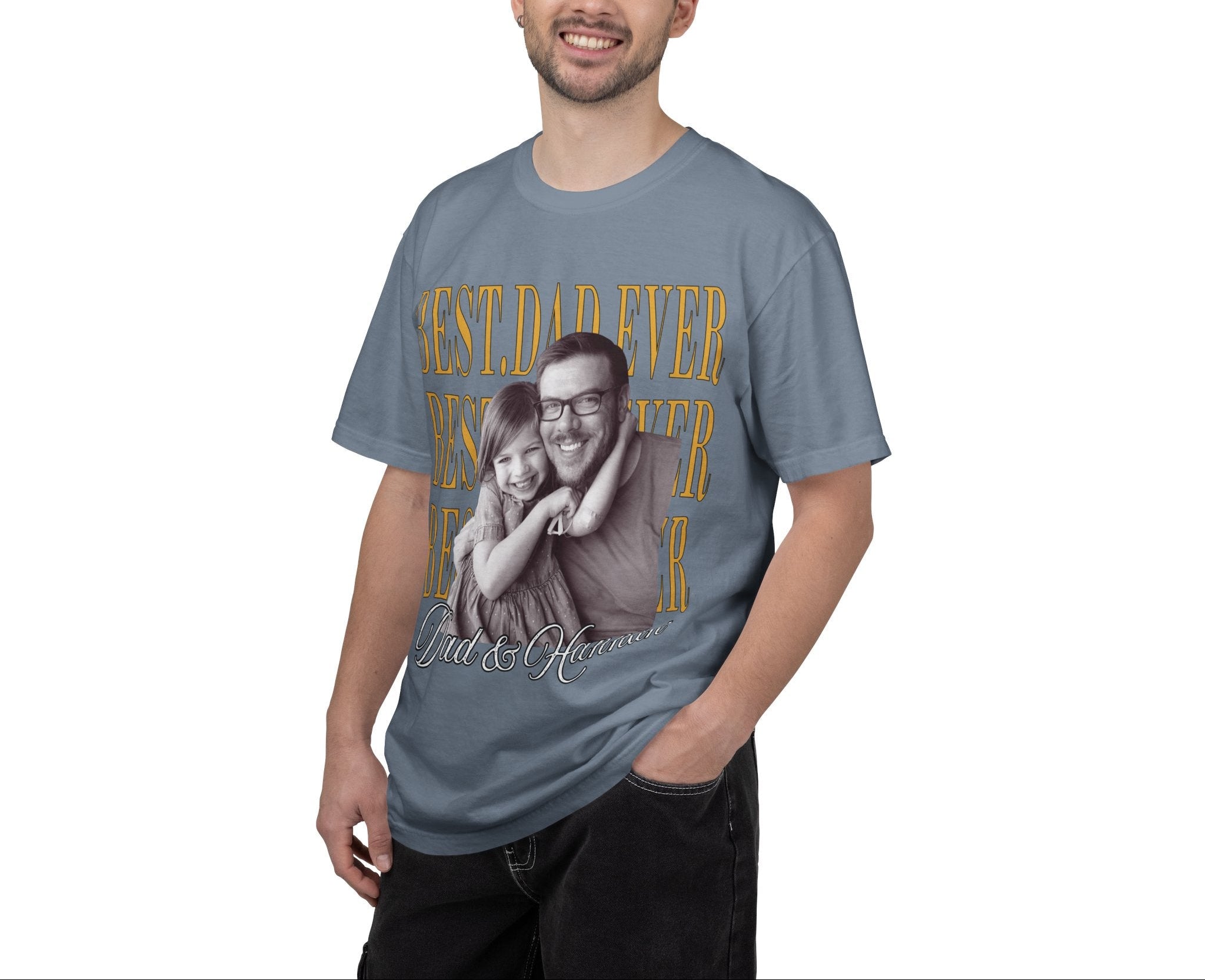 Custom Photo Dad Shirt, Personalized Dad Picture Shirt, Funny shirt for dad, Fathers day shirt, Best Dad Ever Photo Tee, aI146e3b