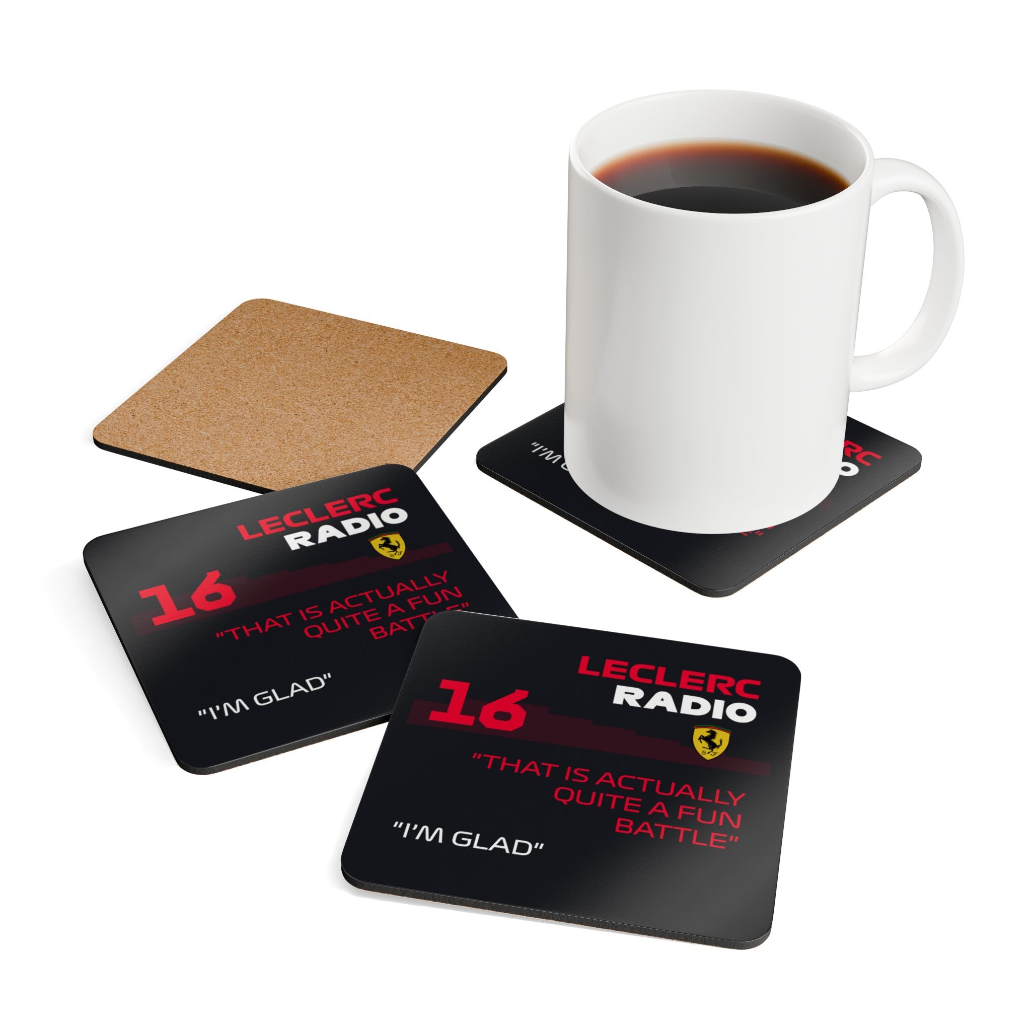 F1 Team Radio Quote Coaster, Formula 1 Fan Gift & Merch, Seat Full of Water