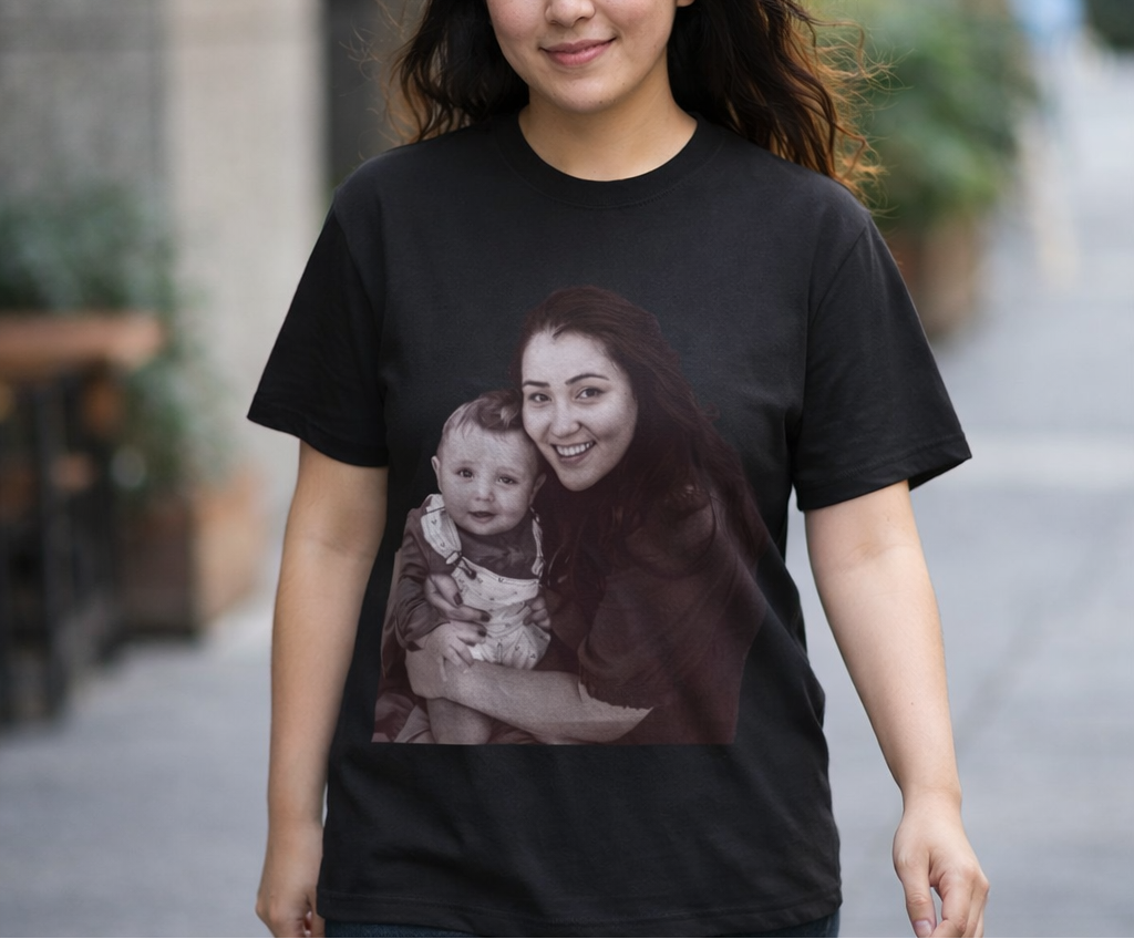 Mothers Day Gifts, Comfort Colors Custom Your Photo Shirt, Personalized Tee, Vintage Photo Gift
