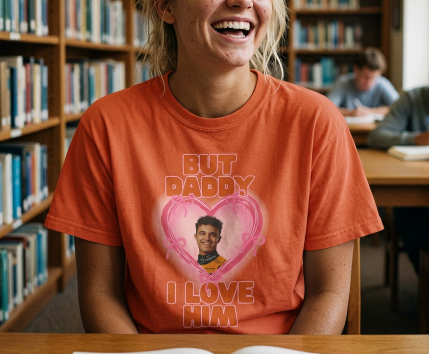 Lando Norris Funny F1 "But Daddy I Love Him", Formula 1 Fan Gifts & Merch