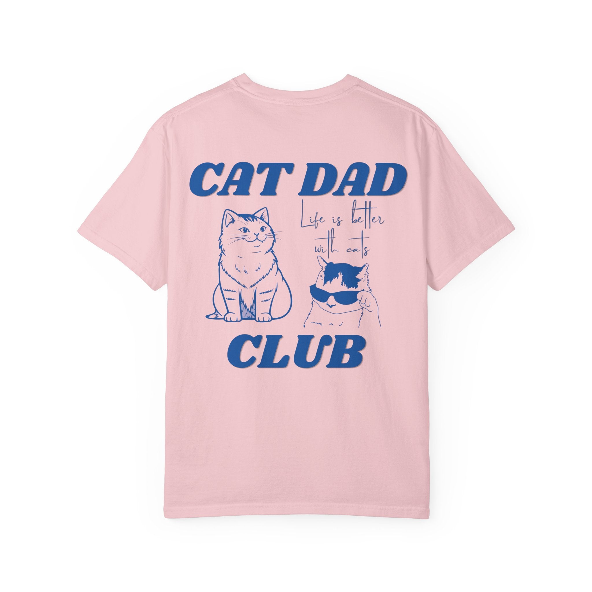 Cat Dad Shirt, Cat Dad Tee, Comfort Colors® Cat Dad Club TShirt, Back Design Tee Funny Cat Shirt, Cat Lover, New Cat Dad Shirt, Pet Parent