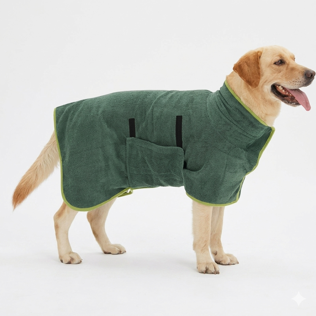 Pet Bathrobe Fast Drying Towel, QuickDry Pet Bathrobe