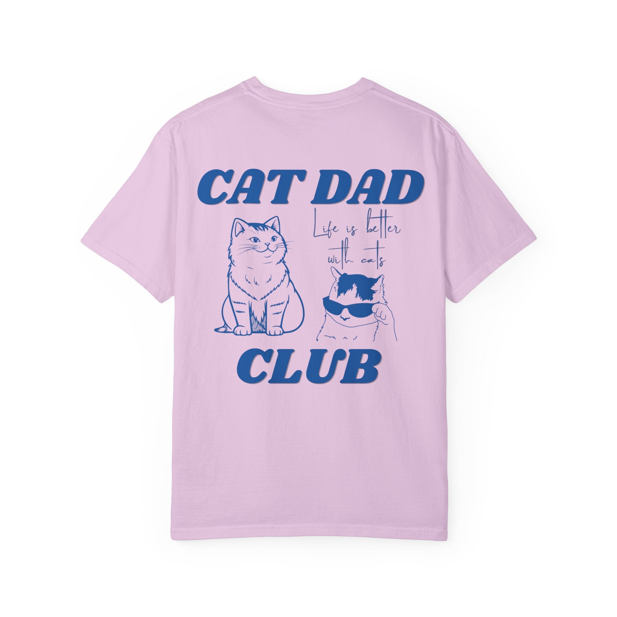 Cat Dad Shirt, Cat Dad Tee, Comfort Colors® Cat Dad Club TShirt, Back Design Tee Funny Cat Shirt, Cat Lover, New Cat Dad Shirt, Pet Parent