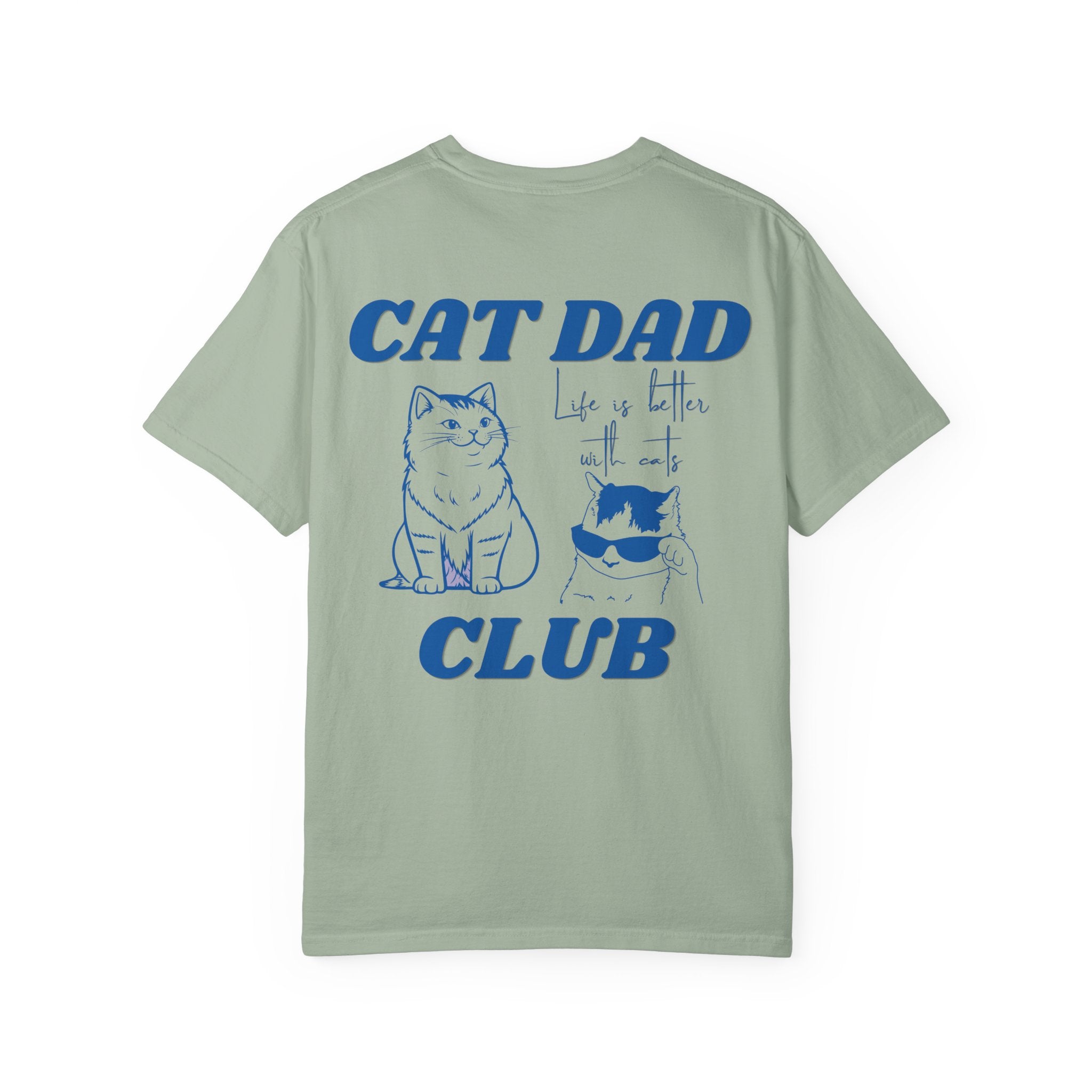 Cat Dad Shirt, Cat Dad Tee, Comfort Colors® Cat Dad Club TShirt, Back Design Tee Funny Cat Shirt, Cat Lover, New Cat Dad Shirt, Pet Parent