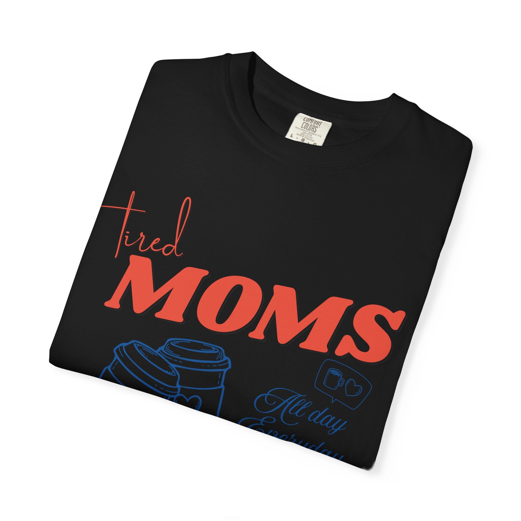 Tired Moms Coffee Club Shirt, Mom Life T-shirt, Coffee Lover Gift, Caffeinated Mama Tee, Iced Coffee Lover