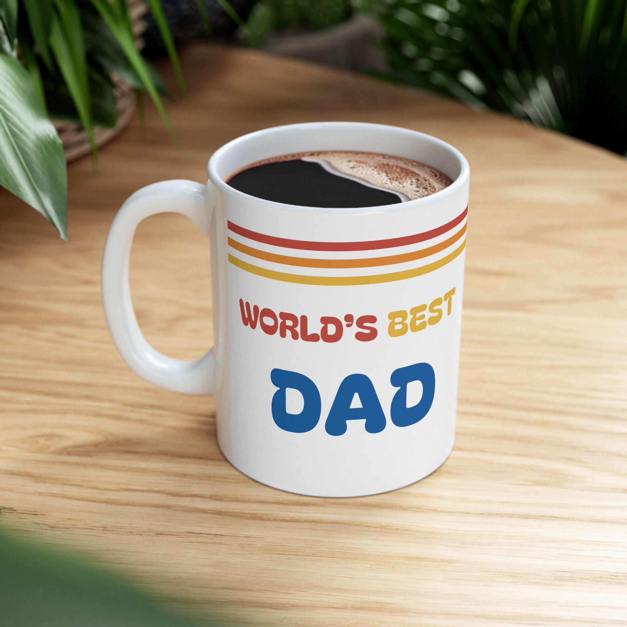 World’s Best Dad Mug | Retro 70s Father’s Day Gift | Vintage Dad Coffee Cup | New Dad gift | First Father's Day Gift | Unique Father's Day