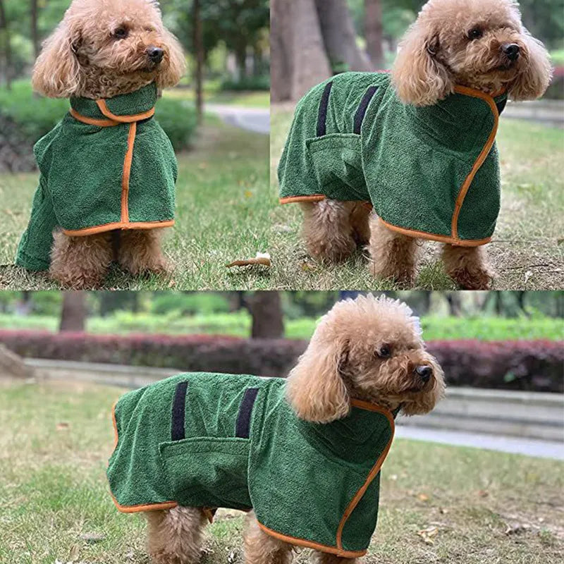 Pet Bathrobe Fast Drying Towel, QuickDry Pet Bathrobe