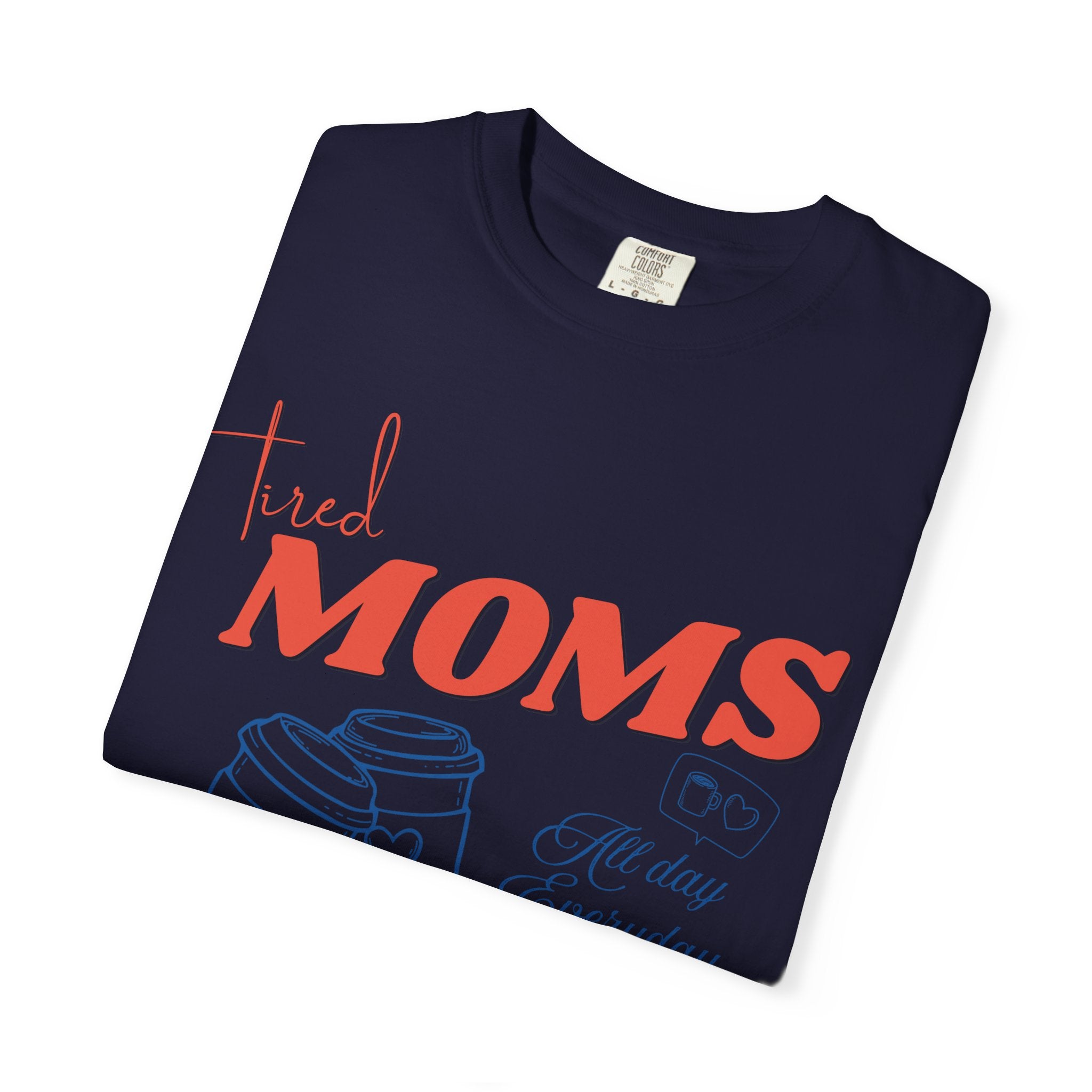 Tired Moms Coffee Club Shirt, Mom Life T-shirt, Coffee Lover Gift, Caffeinated Mama Tee, Iced Coffee Lover