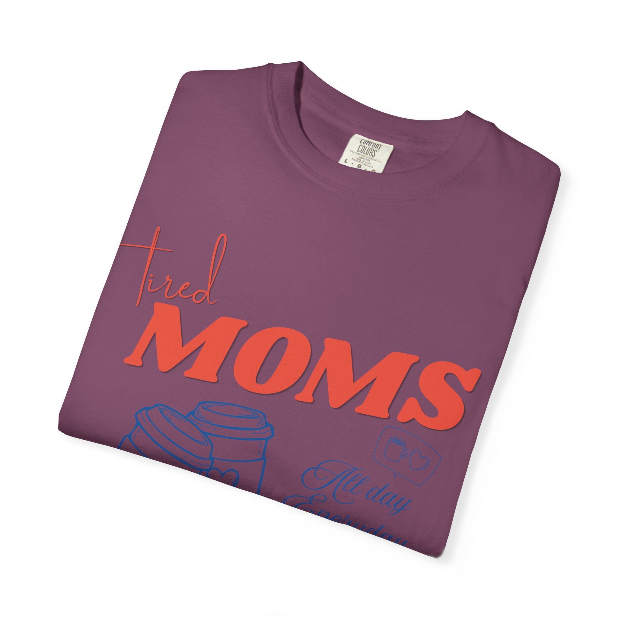 Tired Moms Coffee Club Shirt, Mom Life T-shirt, Coffee Lover Gift, Caffeinated Mama Tee, Iced Coffee Lover