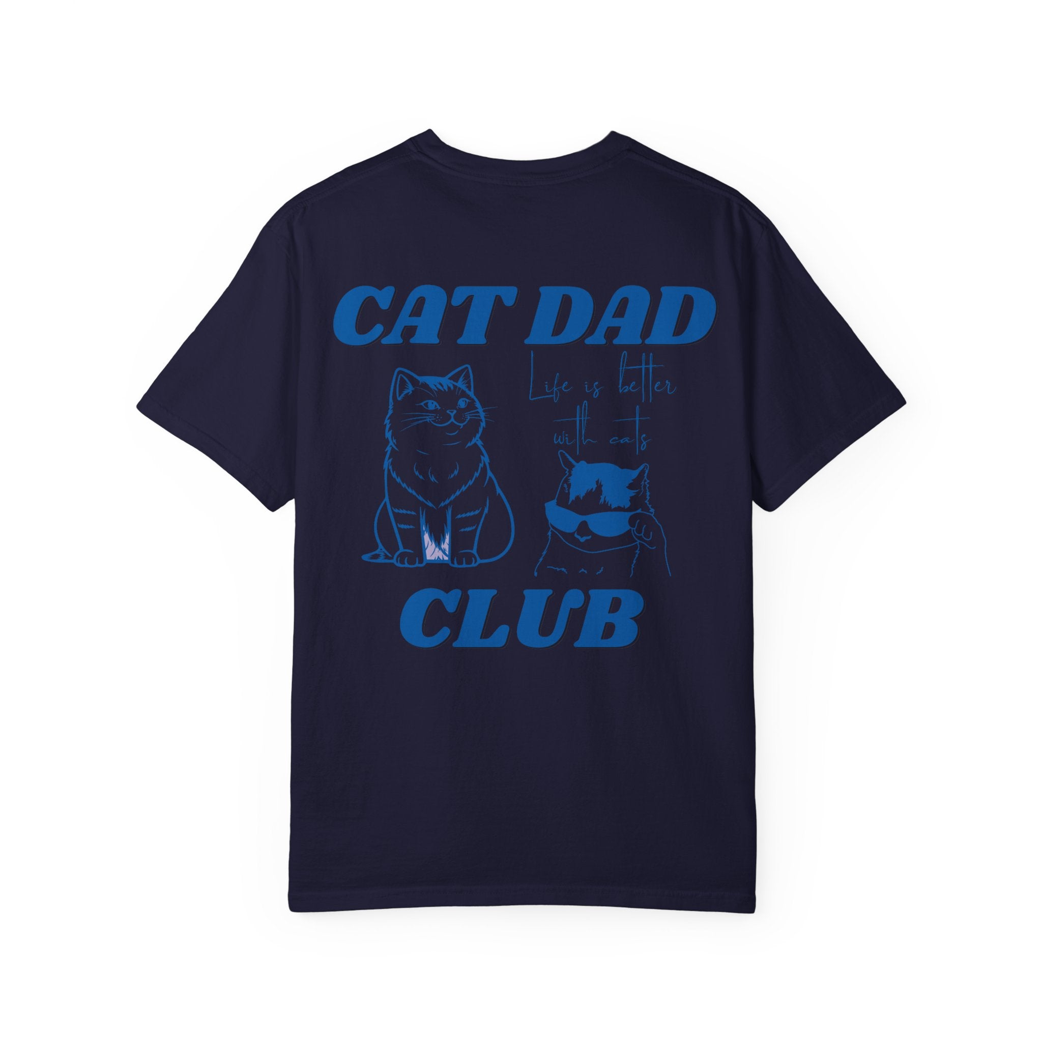 Cat Dad Shirt, Cat Dad Tee, Comfort Colors® Cat Dad Club TShirt, Back Design Tee Funny Cat Shirt, Cat Lover, New Cat Dad Shirt, Pet Parent