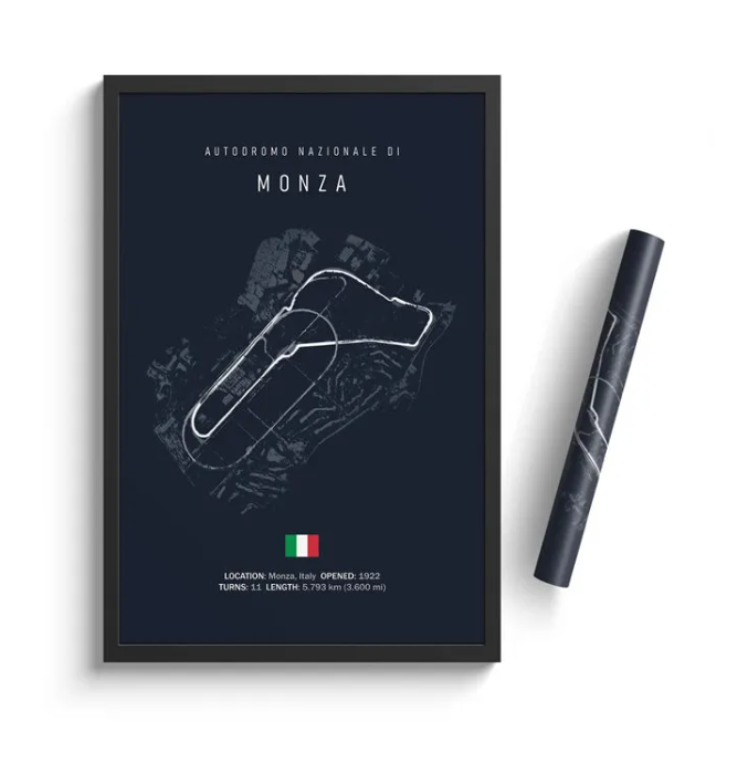 F1 Track Design Wall Print