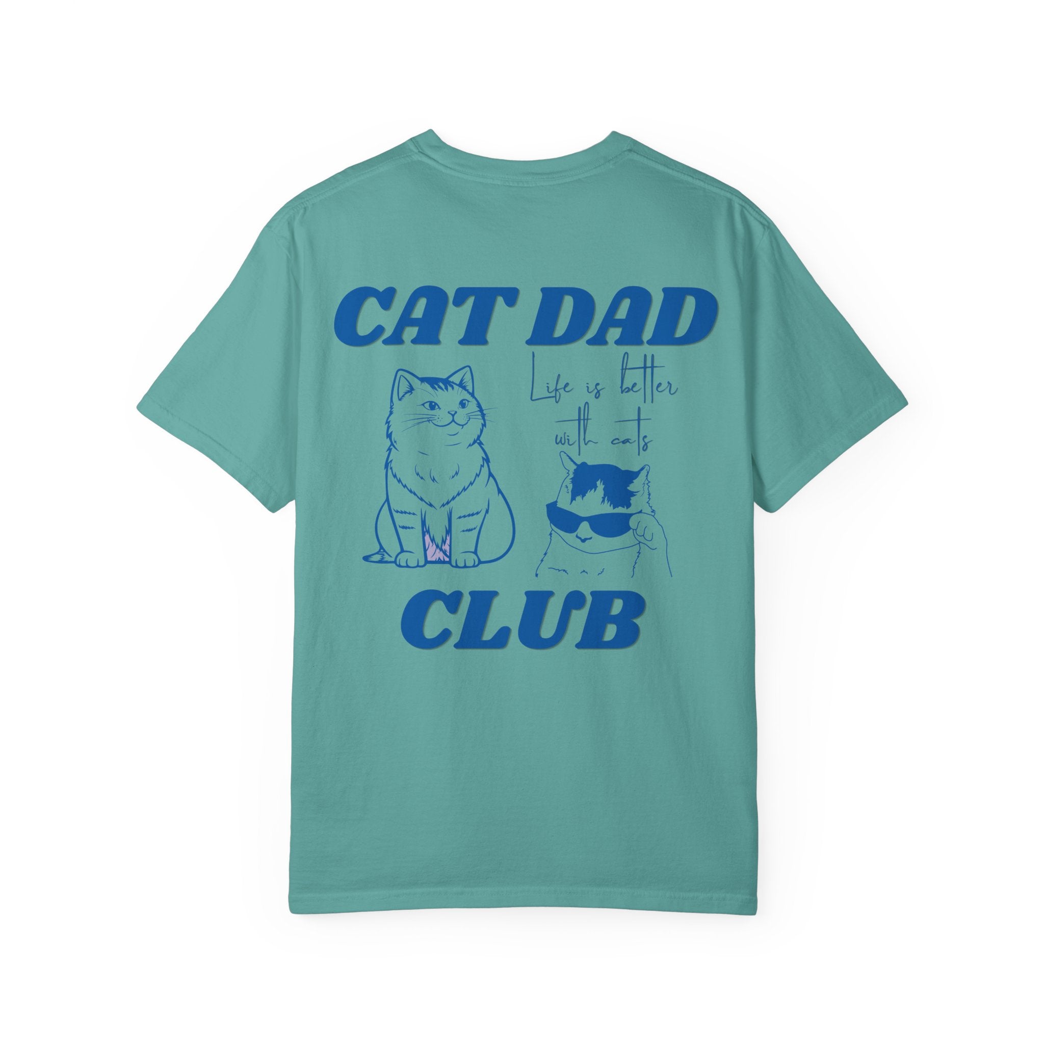 Cat Dad Shirt, Cat Dad Tee, Comfort Colors® Cat Dad Club TShirt, Back Design Tee Funny Cat Shirt, Cat Lover, New Cat Dad Shirt, Pet Parent