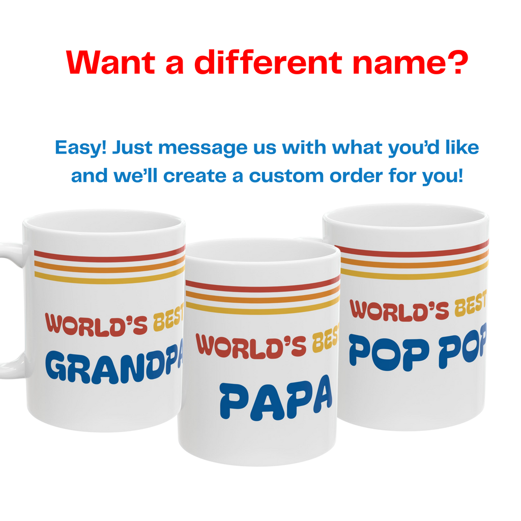 World’s Best Dad Mug | Retro 70s Father’s Day Gift | Vintage Dad Coffee Cup | New Dad gift | First Father's Day Gift | Unique Father's Day