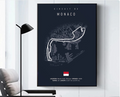 F1 Track Design Wall Print