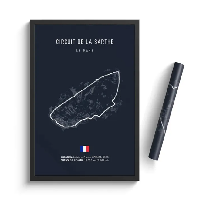 F1 Track Design Wall Print