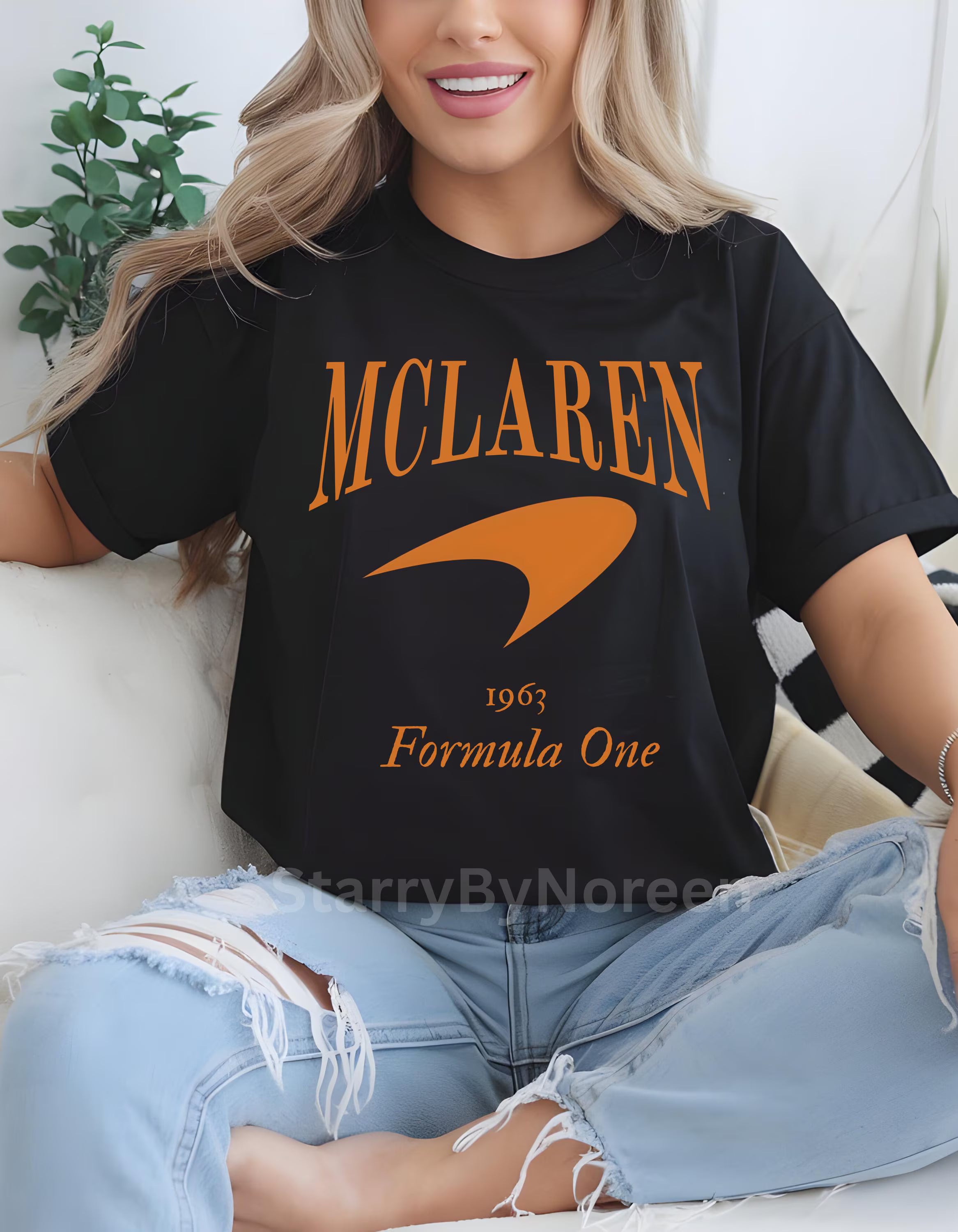 McLaren Racing Shirt, Vintage Style F1 Tee, Comfort Colors Unisex Formula One Fan Gift