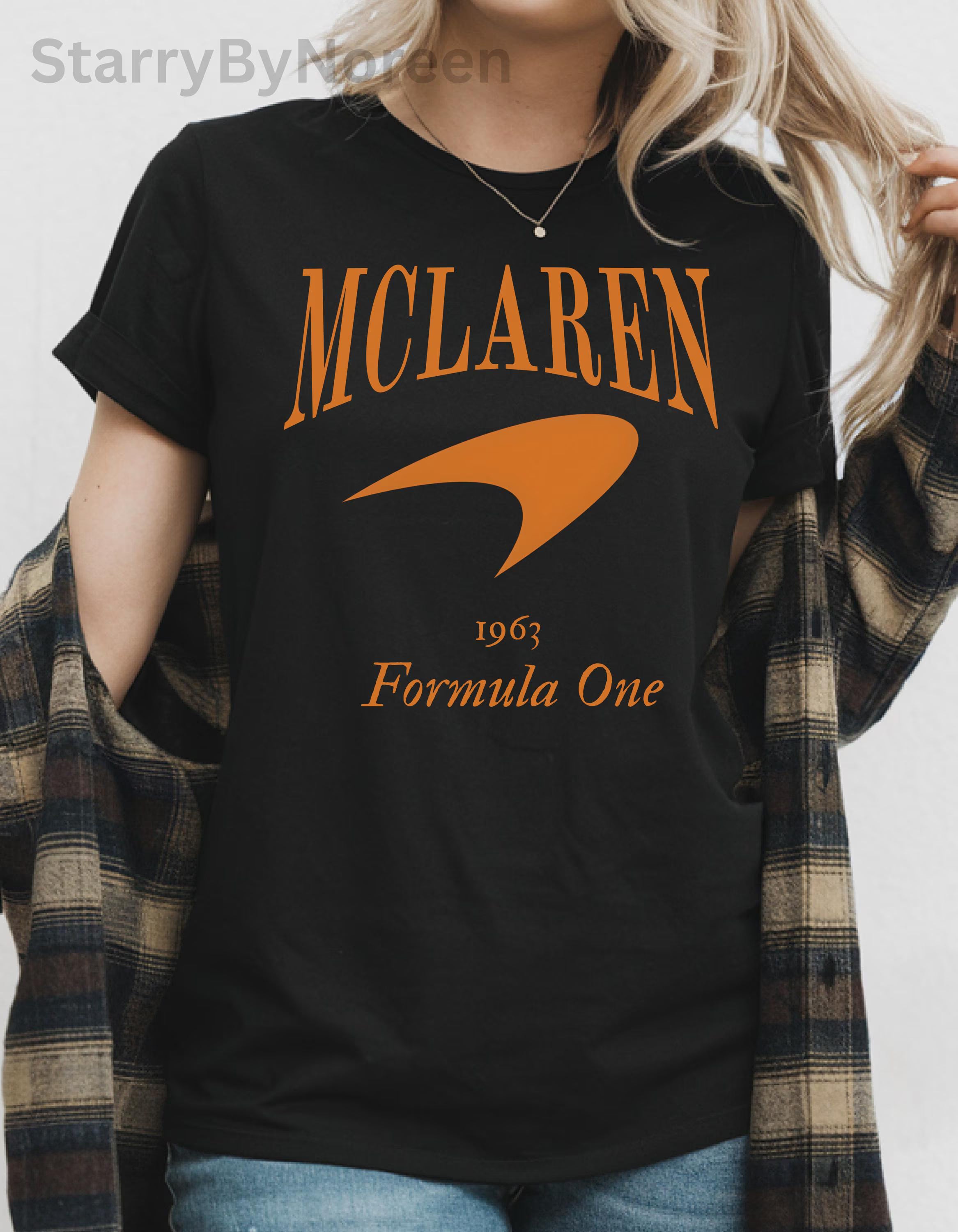 McLaren Racing Shirt, Vintage Style F1 Tee, Comfort Colors Unisex Formula One Fan Gift