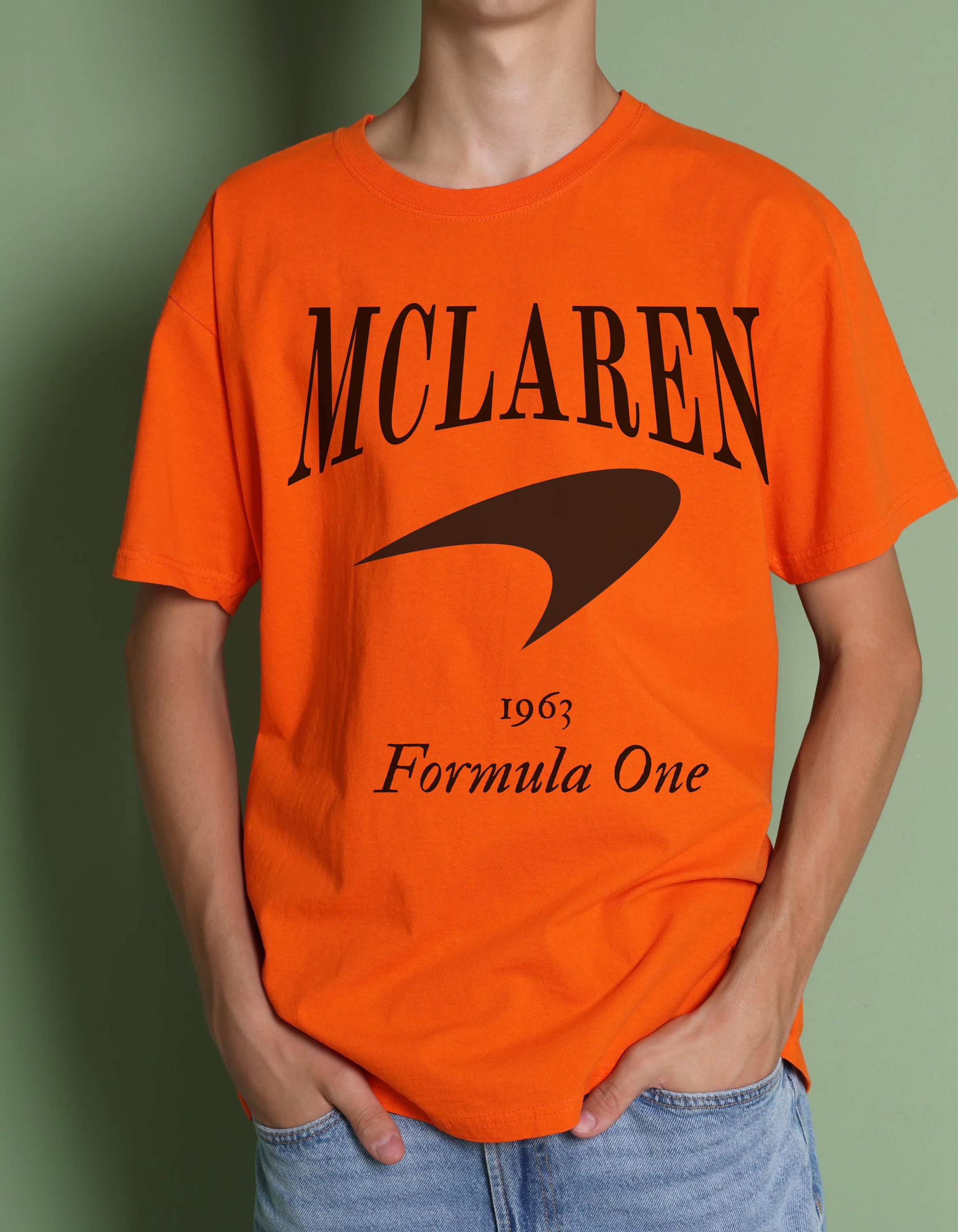 McLaren Racing Shirt, Vintage Style F1 Tee, Comfort Colors Unisex Formula One Fan Gift
