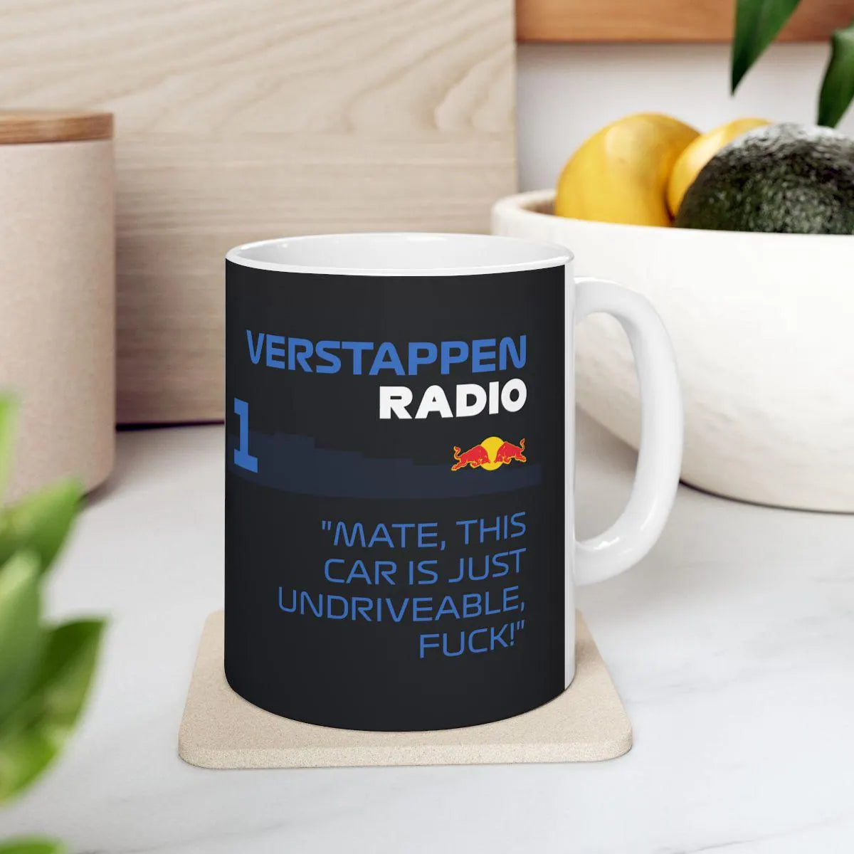 Formula 1 Team Radio Quote Mugs, F1 Fan Gift & Merch, Seat Full of Water