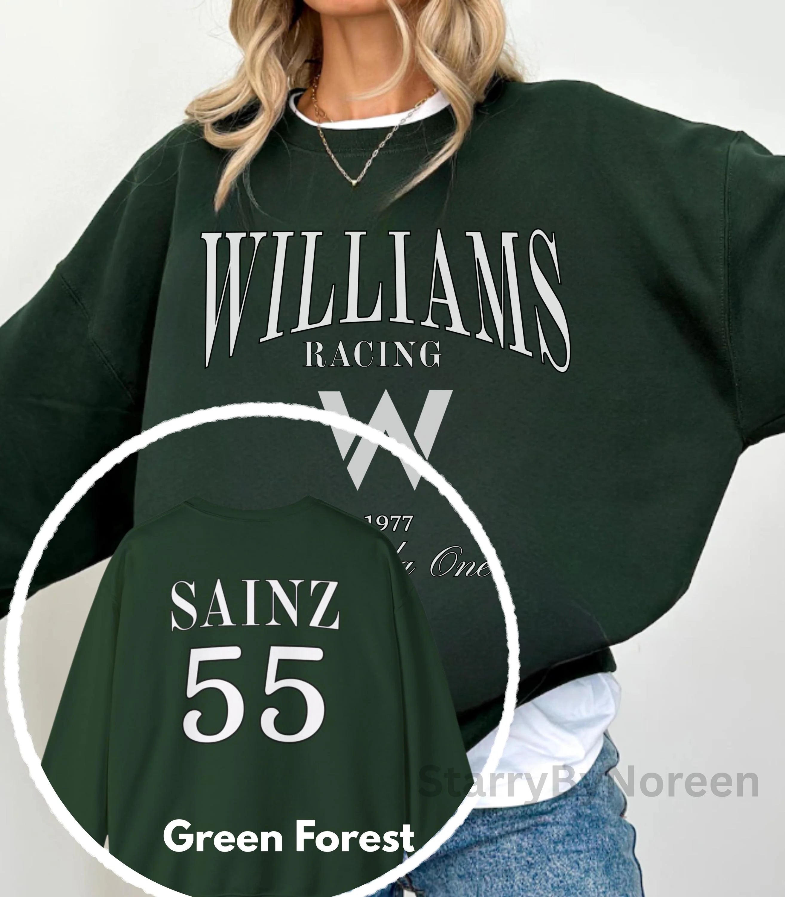 Carlos Sainz Sweatshirt, Retro F1 Williams Formula 1 Shirt, Gift for Formula One Fans