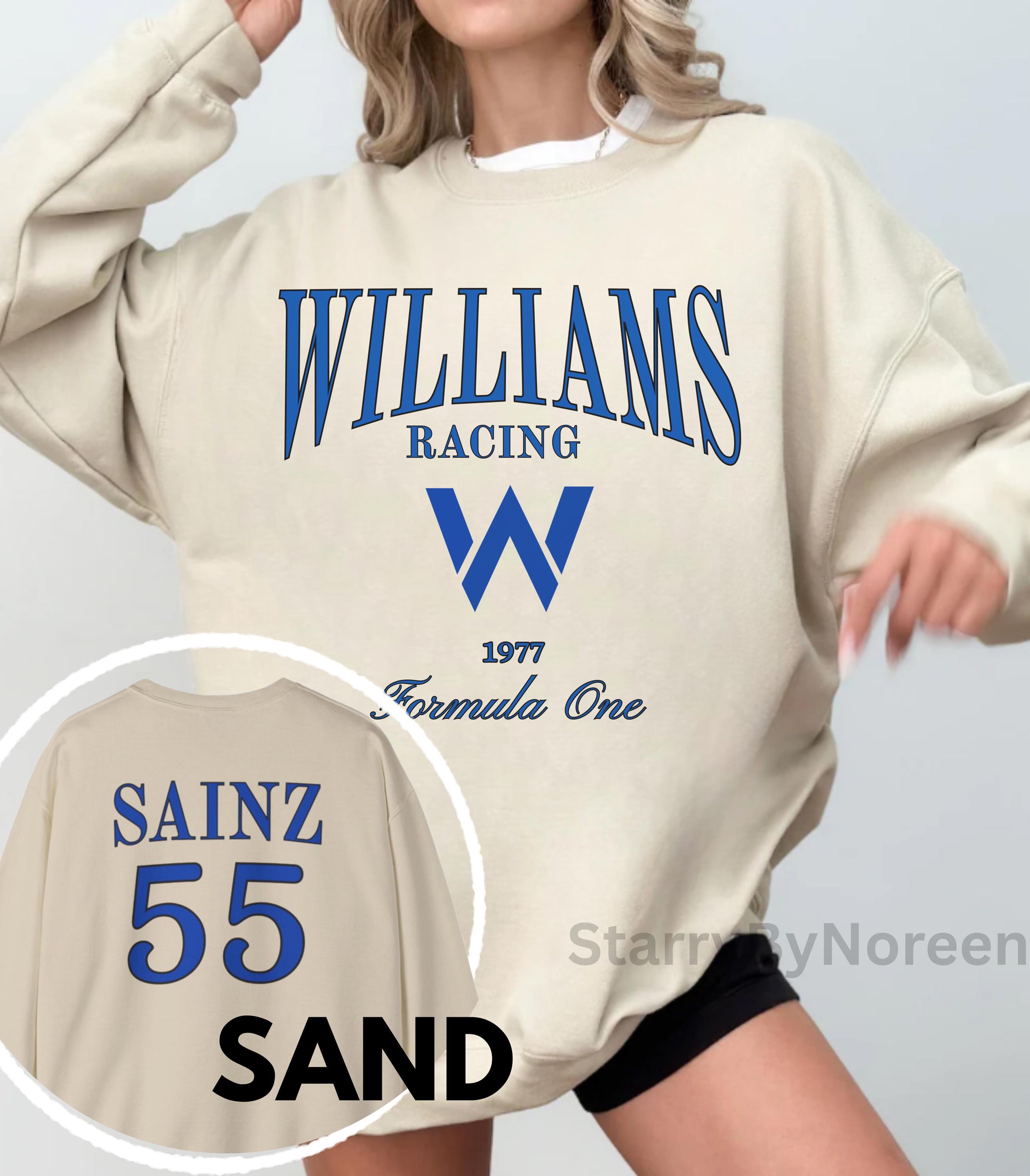 Carlos Sainz Sweatshirt, Retro F1 Williams Formula 1 Shirt, Gift for Formula One Fans