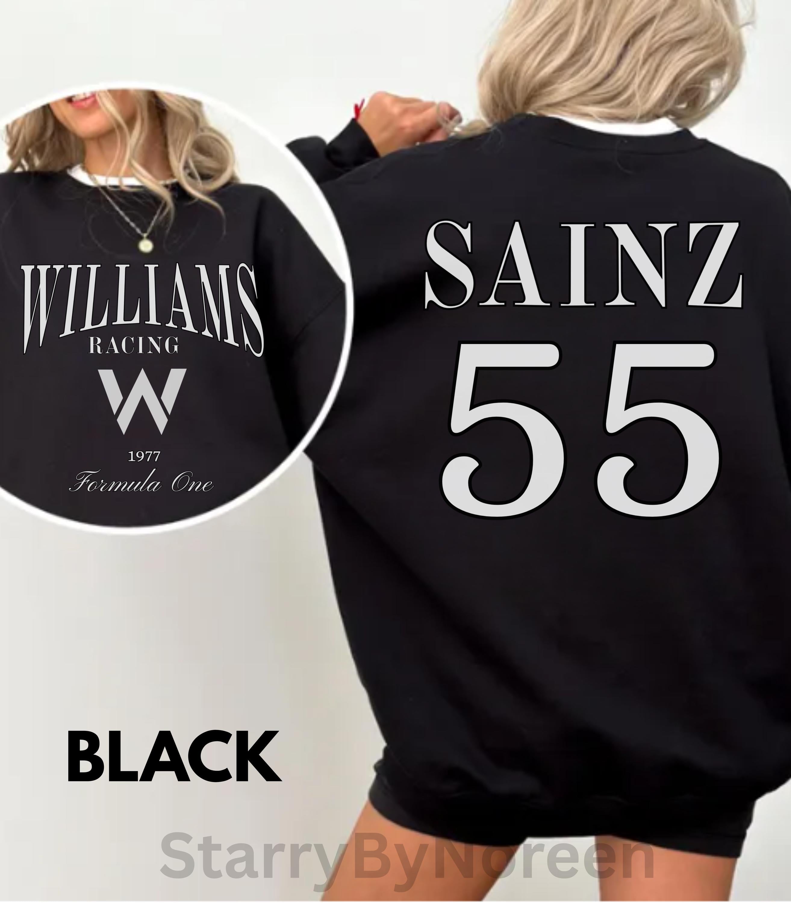 Carlos Sainz Sweatshirt, Retro F1 Williams Formula 1 Shirt, Gift for Formula One Fans