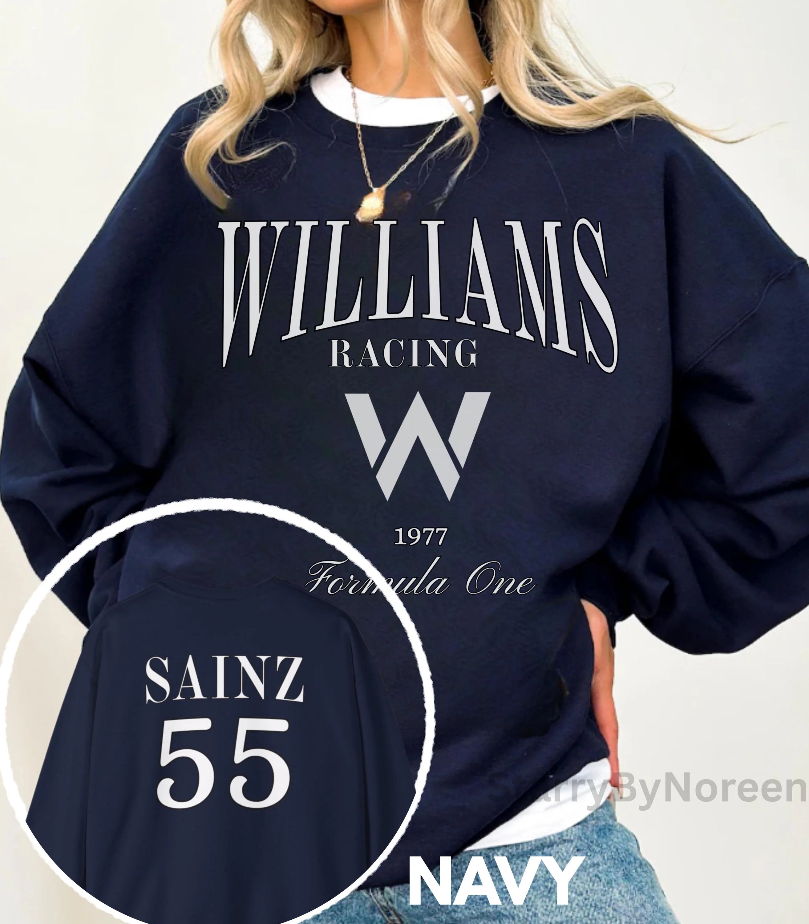 Carlos Sainz Sweatshirt, Retro F1 Williams Formula 1 Shirt, Gift for Formula One Fans