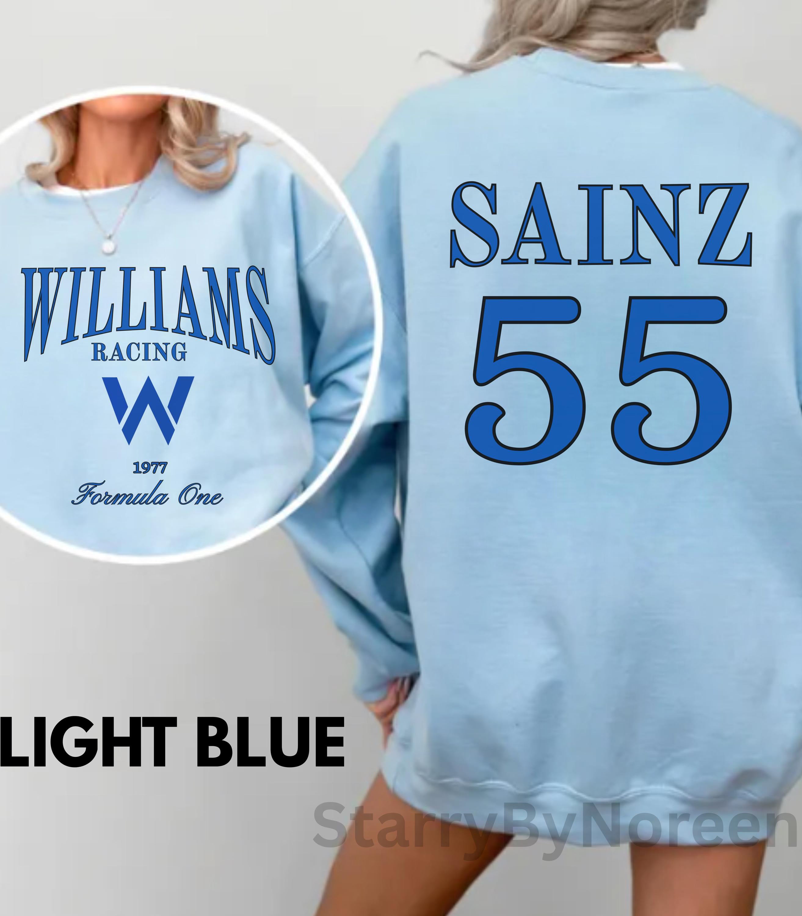 Carlos Sainz Sweatshirt, Retro F1 Williams Formula 1 Shirt, Gift for Formula One Fans