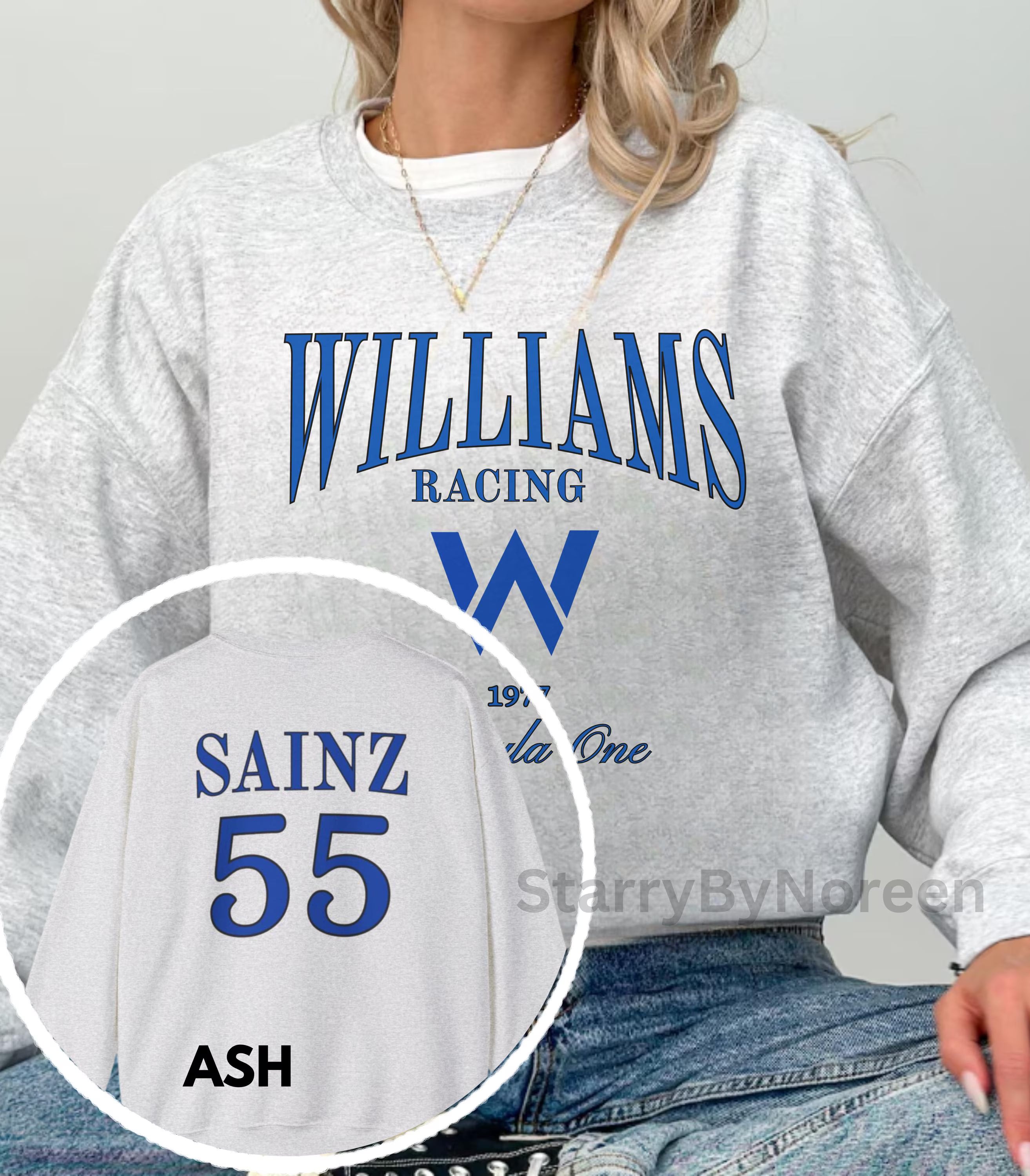 Carlos Sainz Sweatshirt, Retro F1 Williams Formula 1 Shirt, Gift for Formula One Fans