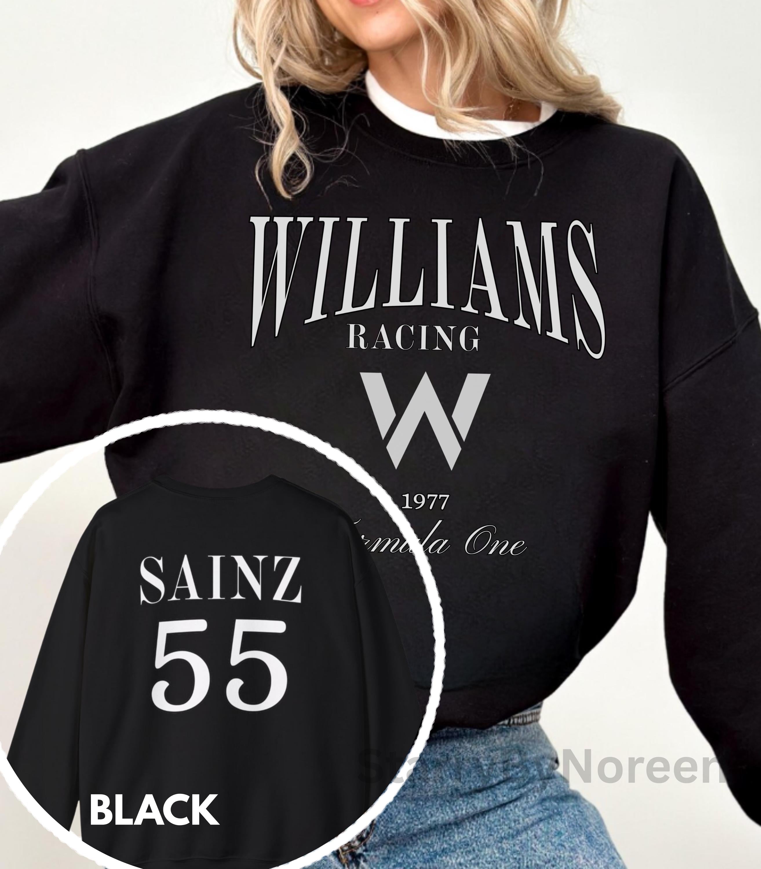 Carlos Sainz Sweatshirt, Retro F1 Williams Formula 1 Shirt, Gift for Formula One Fans