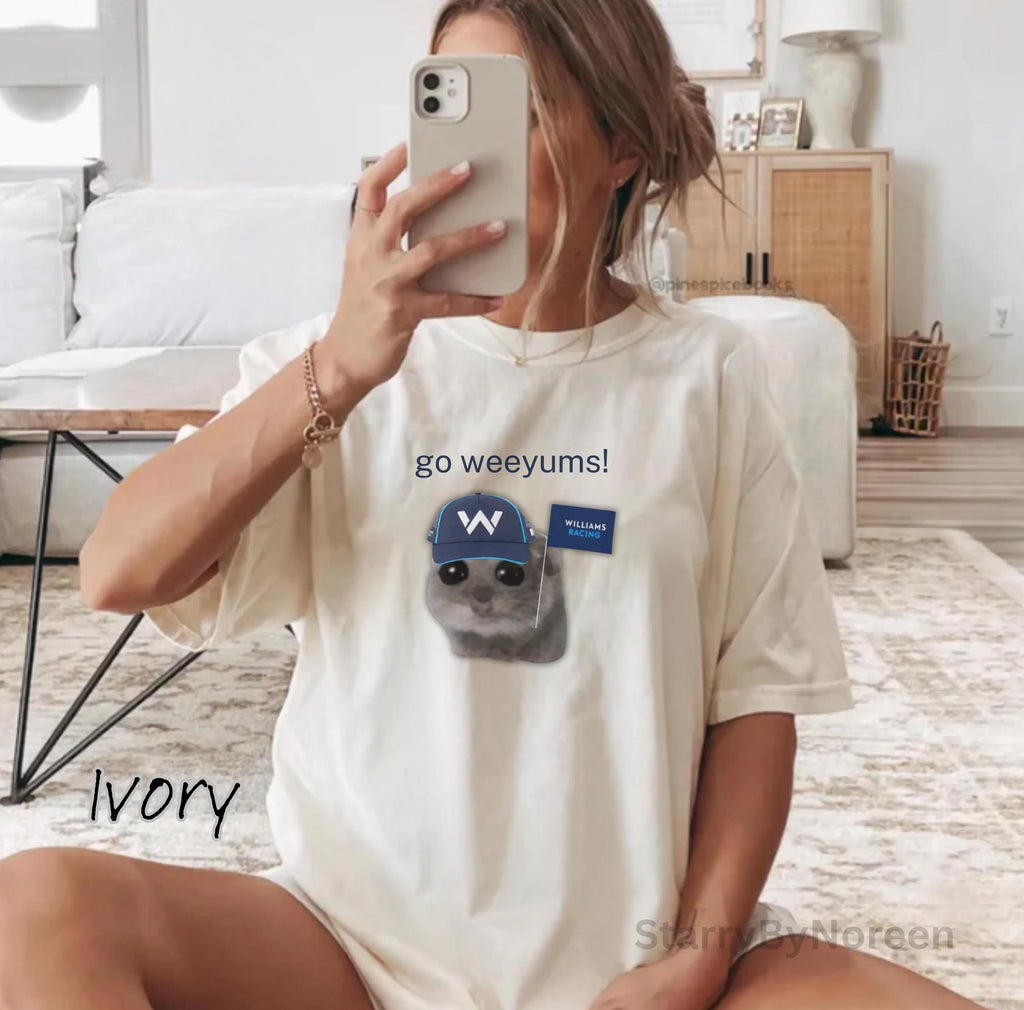 Williams Racing F1 Memes T-Shirt, Go Weeyums Shirt, Funny Formula 1 Tee, Carlos Sainz