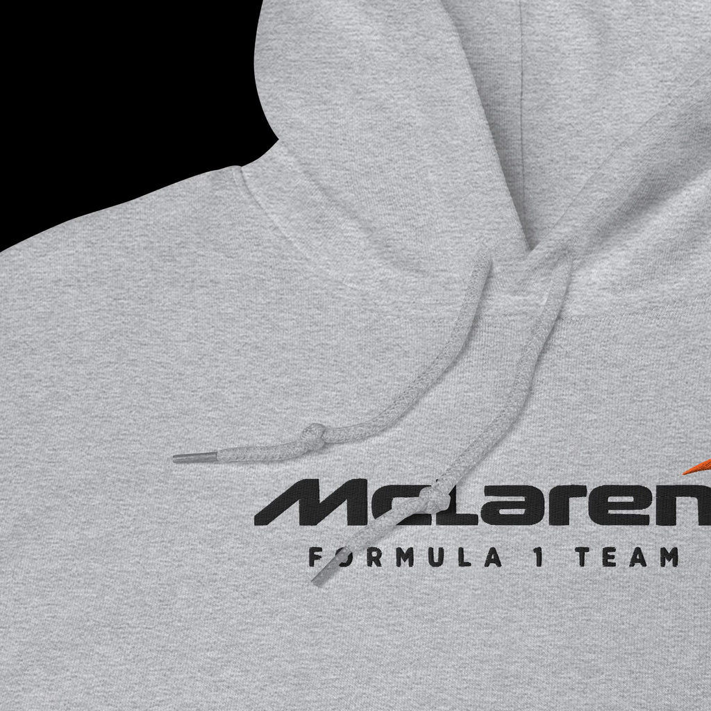 McLaren F1 Embroidered Hoodie, Formula 1 Sweatshirt, Motorsport Fan Gift, Unisex Formula One