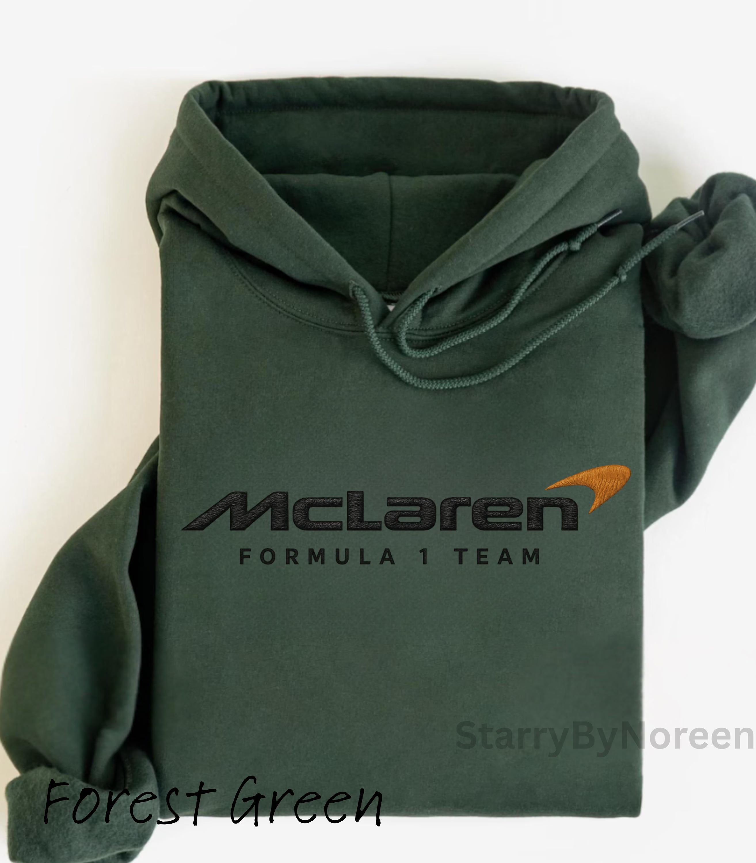 McLaren F1 Embroidered Hoodie, Formula 1 Sweatshirt, Motorsport Fan Gift, Unisex Formula One