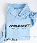 McLaren F1 Embroidered Hoodie, Formula 1 Sweatshirt, Motorsport Fan Gift, Unisex Formula One