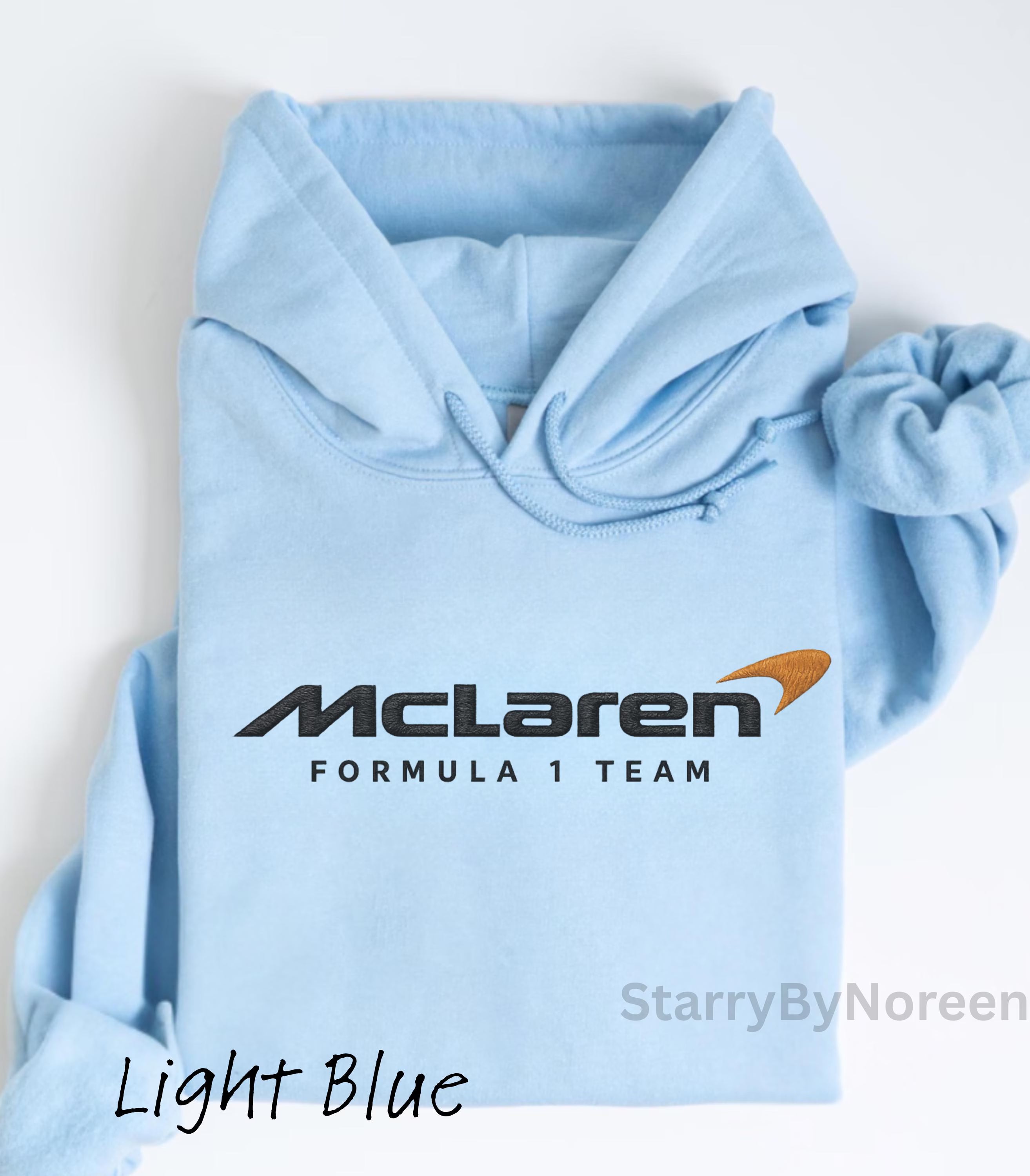 McLaren F1 Embroidered Hoodie, Formula 1 Sweatshirt, Motorsport Fan Gift, Unisex Formula One