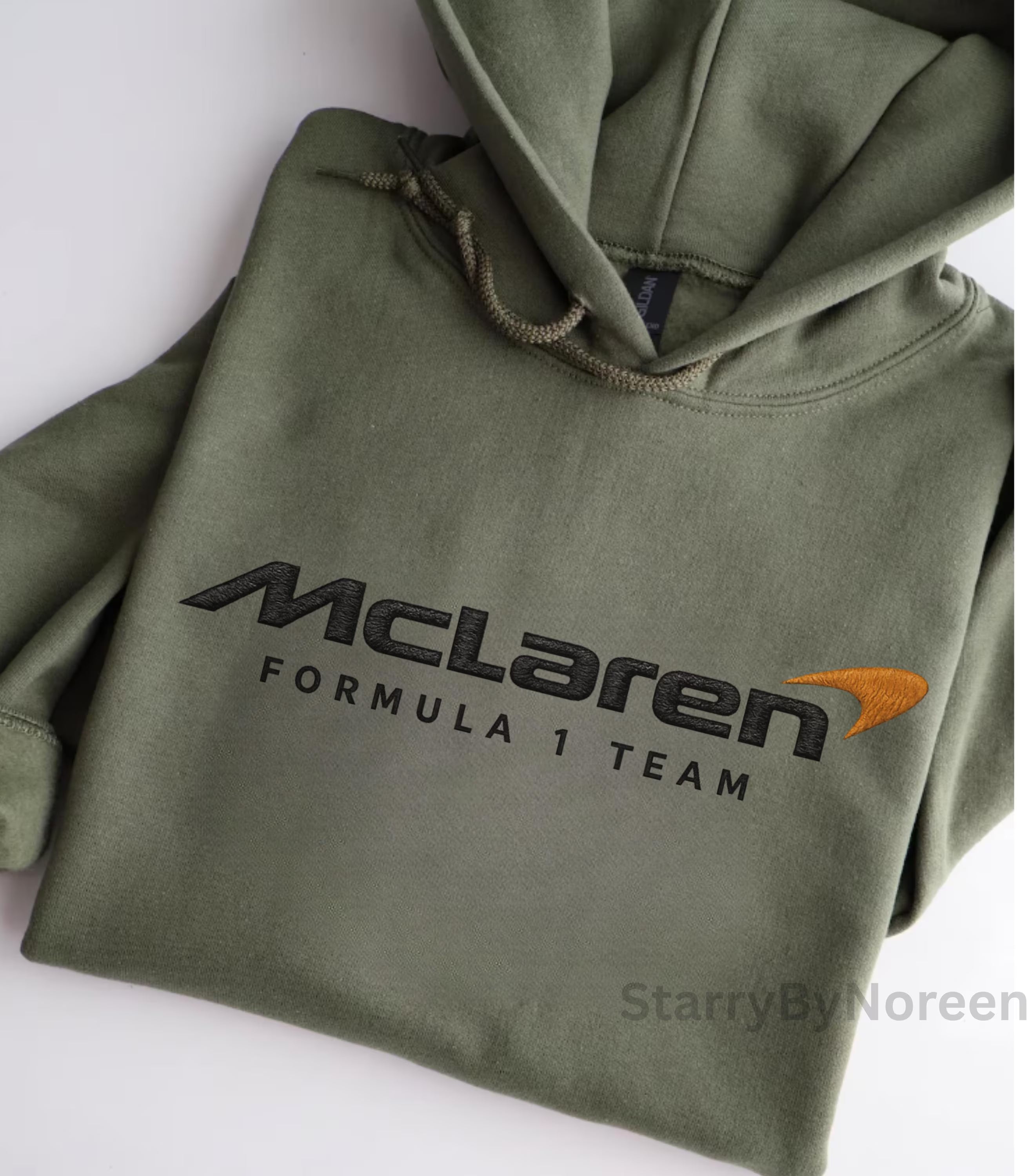 McLaren F1 Embroidered Hoodie, Formula 1 Sweatshirt, Motorsport Fan Gift, Unisex Formula One