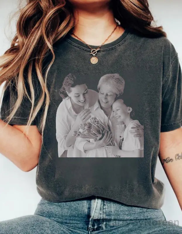 Mothers Day Gifts, Comfort Colors Custom Your Photo Shirt, Personalized Tee, Vintage Photo Gift
