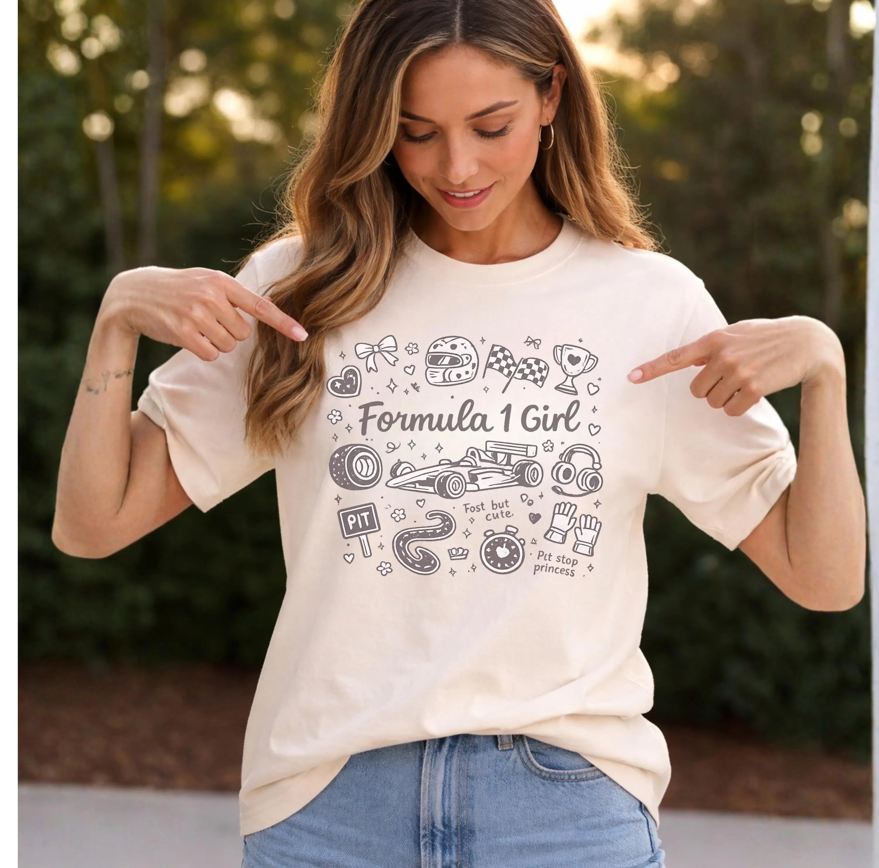 Formula 1 Girl Shirt, Racing Graphic T-Shirt, Motorsport Lover Gift, F1 Fan Tee