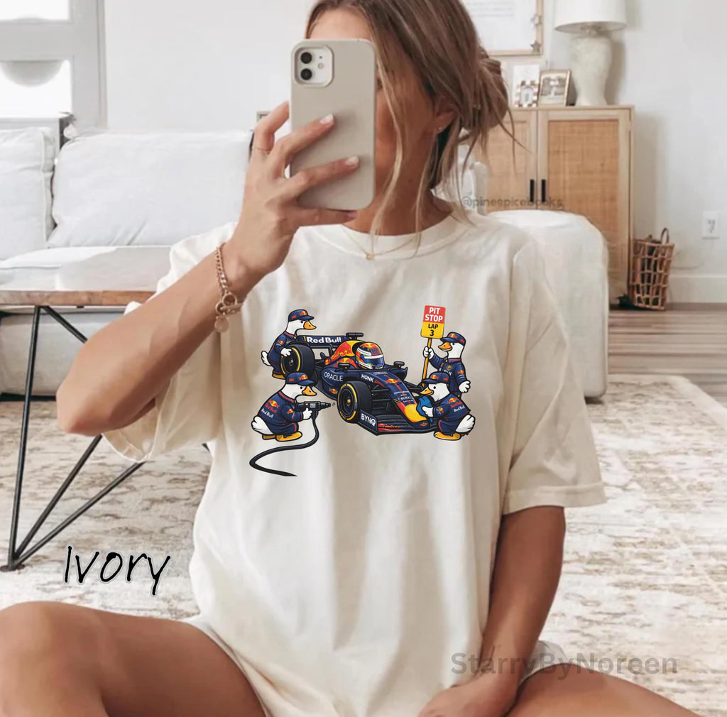 F1 Red Bull Racing Silly Goose Shirt, Pit Crew Tee, Formula 1 Racing T-shirt