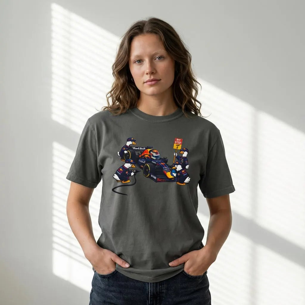F1 Red Bull Racing Silly Goose Shirt, Pit Crew Tee, Formula 1 Racing T-shirt